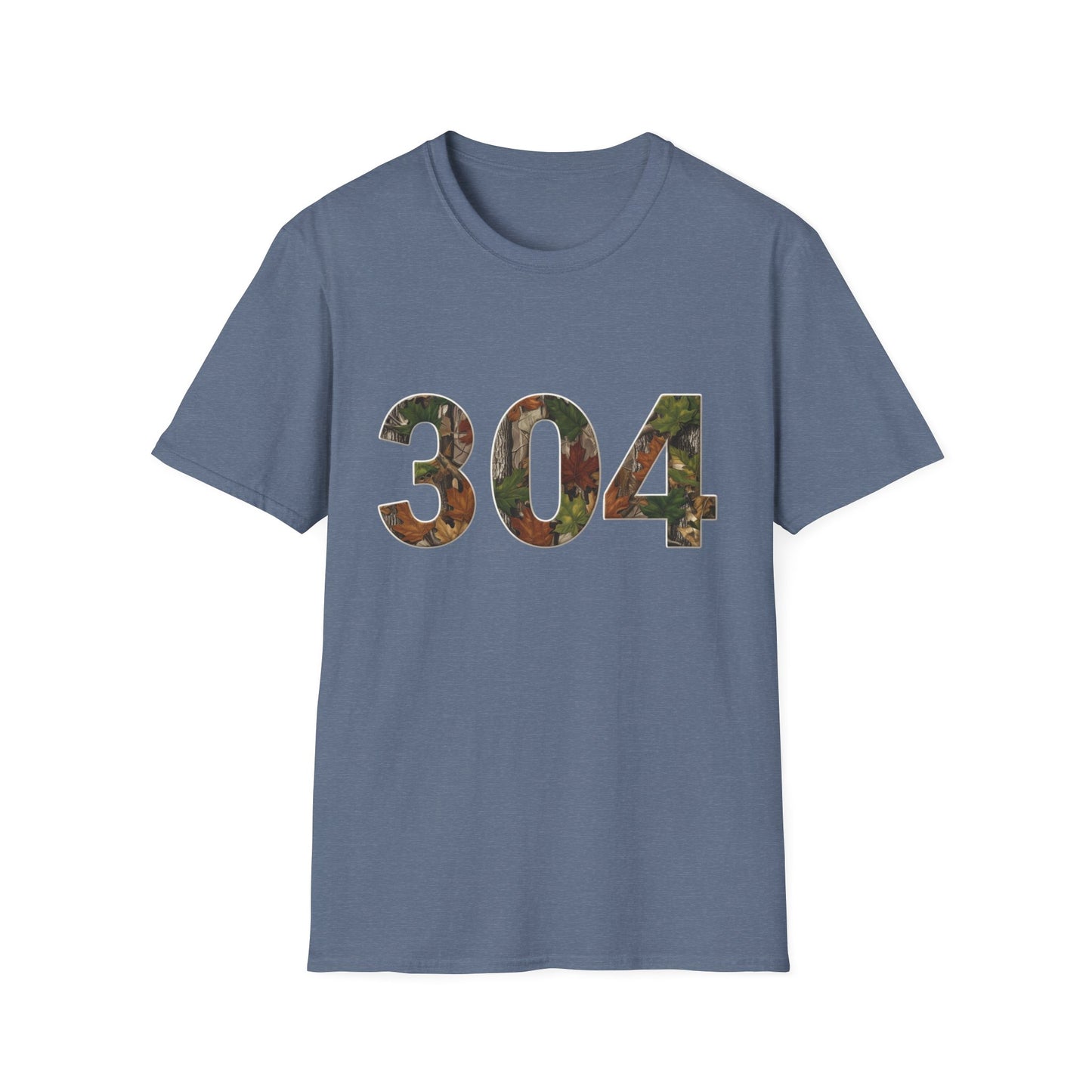 West Virginia Area Code Camo T-Shirt, WV Camo Tee, Mountain State Shirt, Appalachian Tee, 304 Area Code Shirt