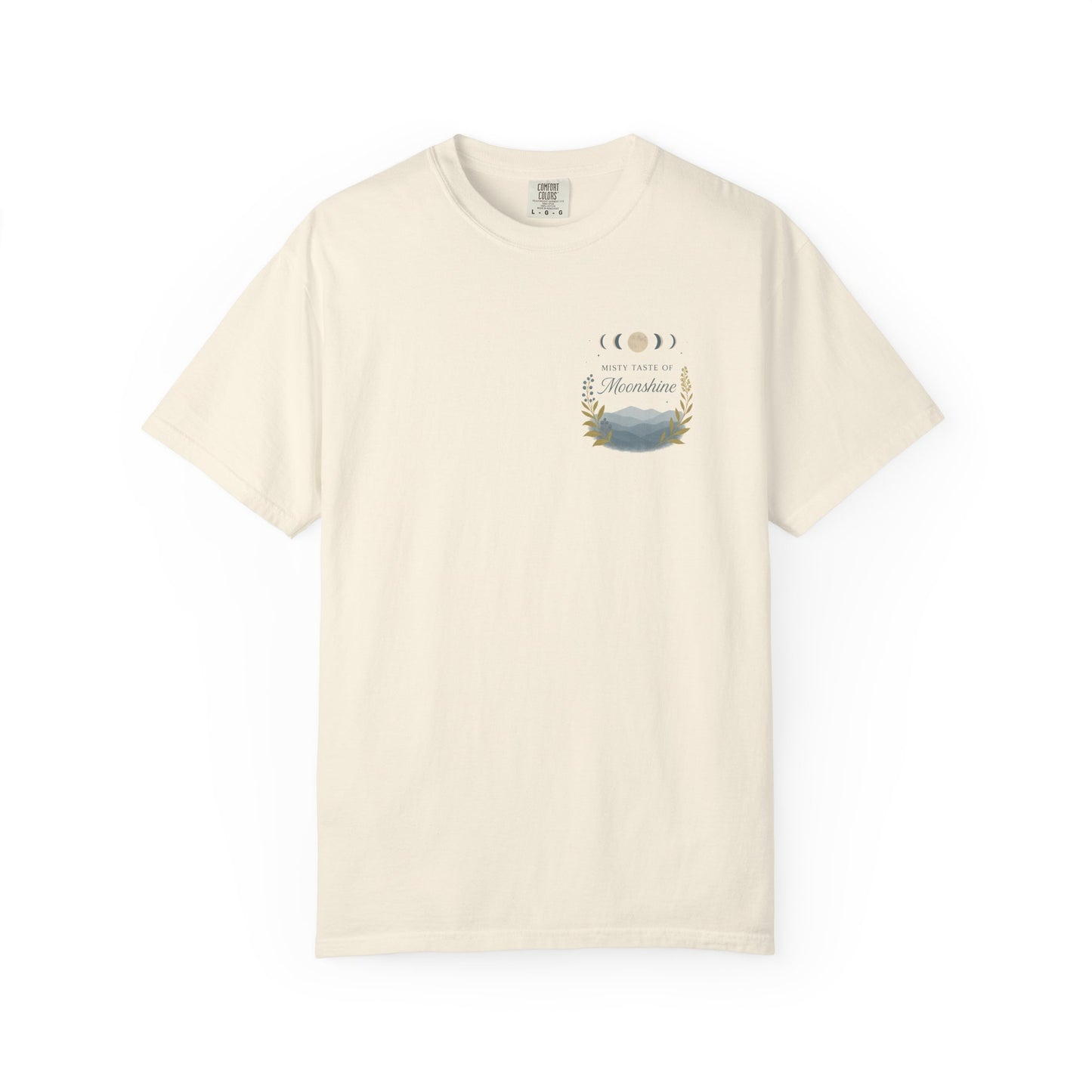 Misty taste of Moonshine, Country Roads WV, Moon phases t shirt in beautiful colors
