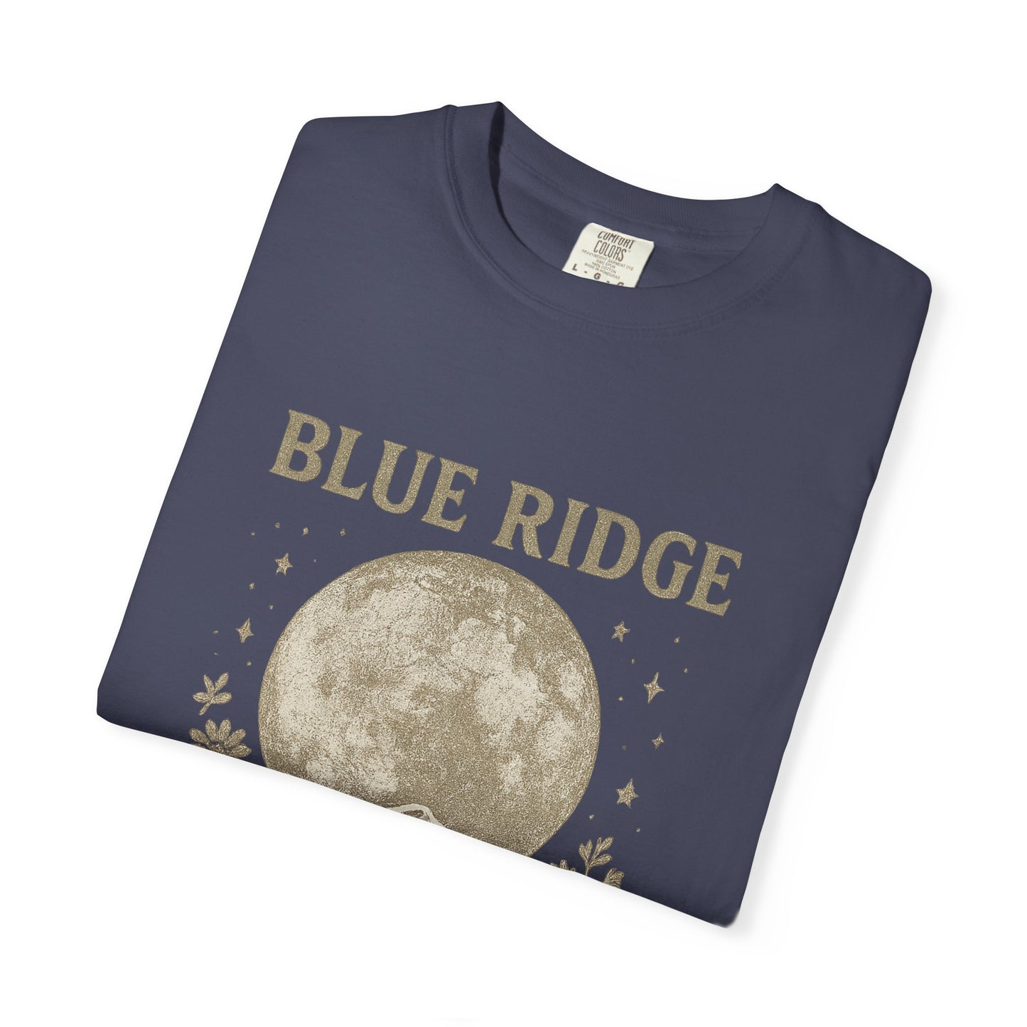 Blue Ridge Moon Celestial T-shirt, Mountain Sky Graphic Tee, Nature Lover Gift, Boho Shirt, Astronomy Top, Men Women Unisex Fashion
