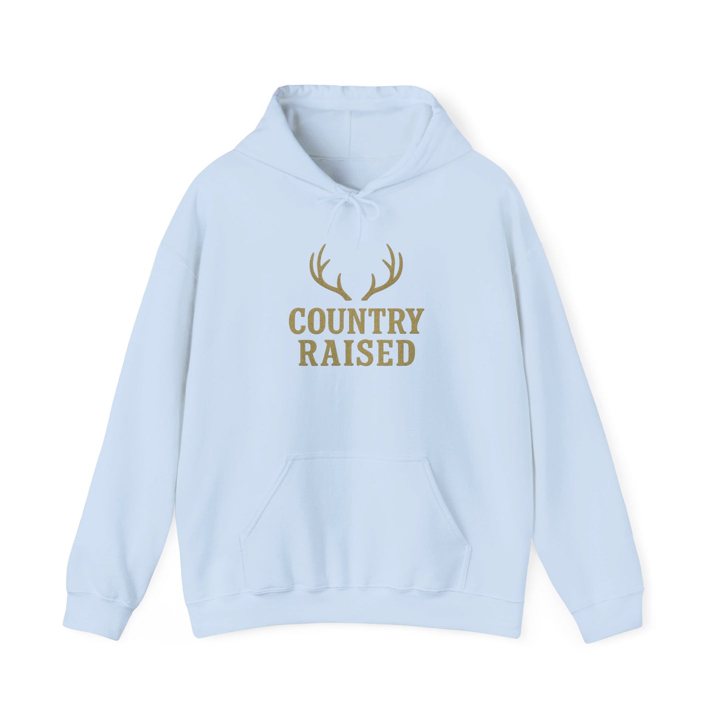 Country Raised deer antler Hoodie, Outdoor Wildlife Animal Ranch Farm Life Gift, Camouflage Hunting Apparel, Nature Lover Cabin Wear, Rural