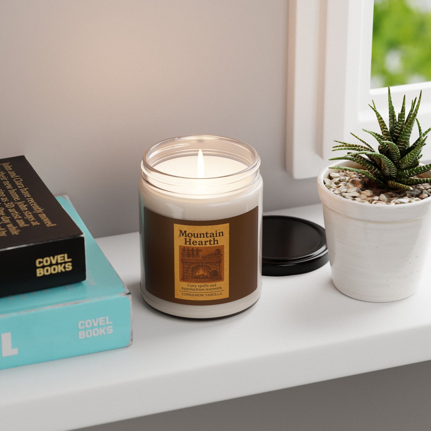Soy Candle, Mountain Hearth Cinnamon Vanilla Scent, Cozy Evening Relaxation, Home Fragrance, Aromatherapy Candle, Gift for Her