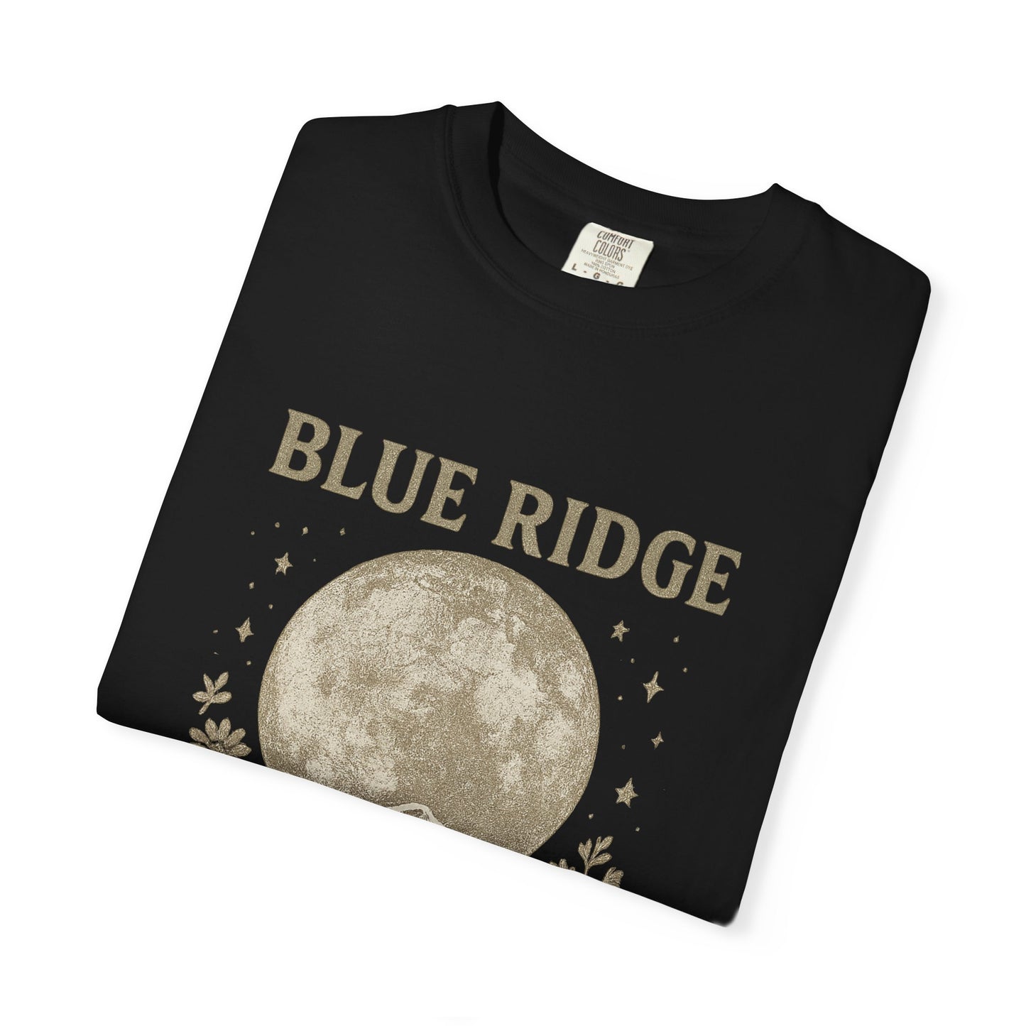 Blue Ridge Moon Celestial T-shirt, Mountain Sky Graphic Tee, Nature Lover Gift, Boho Shirt, Astronomy Top, Men Women Unisex Fashion
