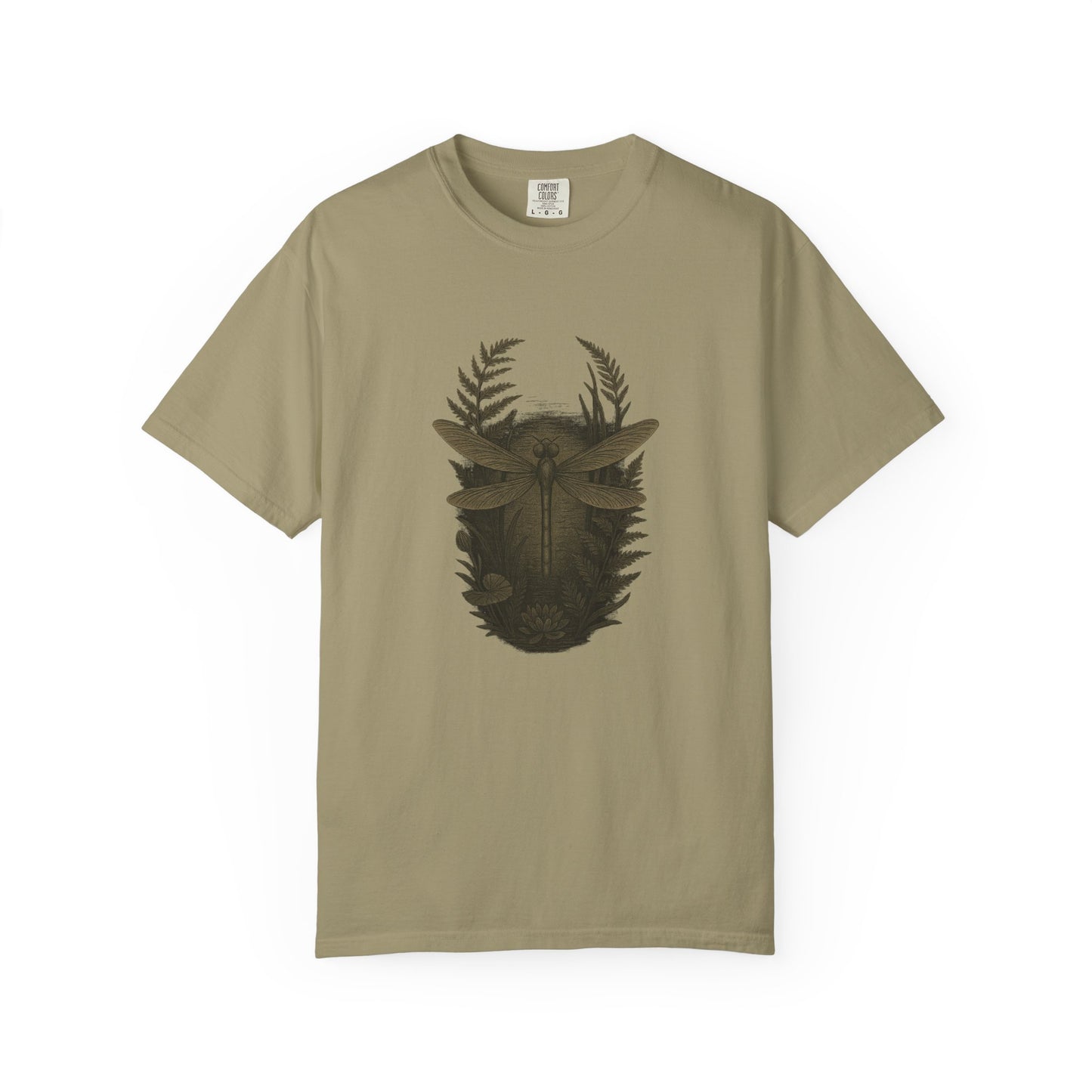 Fern & Flight Dragonfly T-Shirt – Vintage Botanical Nature Tee | Wild Waters