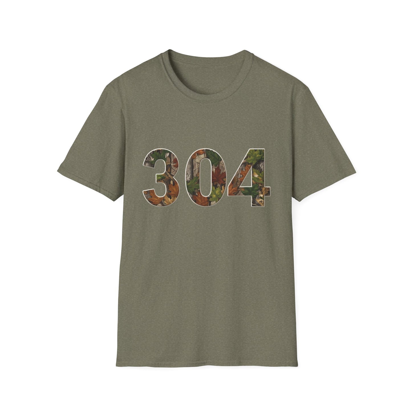 West Virginia Area Code Camo T-Shirt, WV Camo Tee, Mountain State Shirt, Appalachian Tee, 304 Area Code Shirt