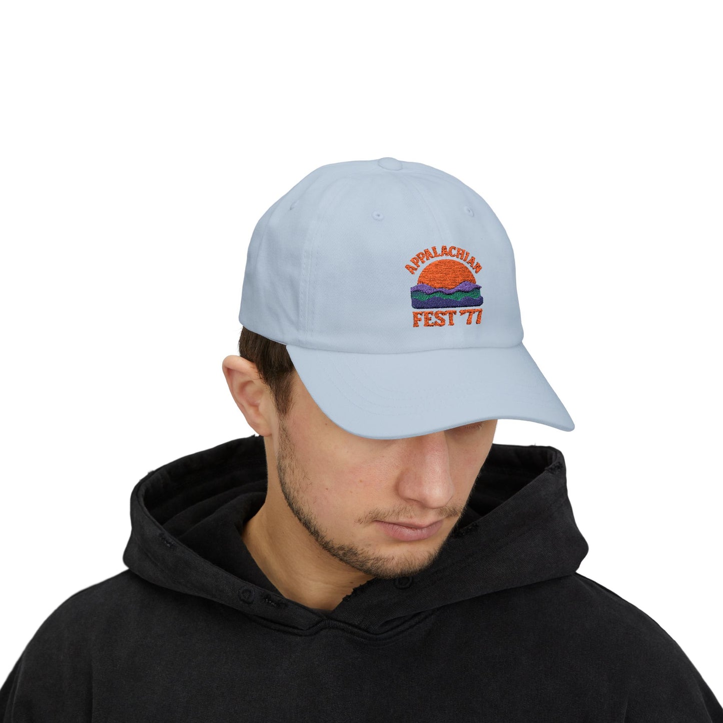 Stylish Classic Dad Cap with Retro Festival logo, Appalachia, 70's style