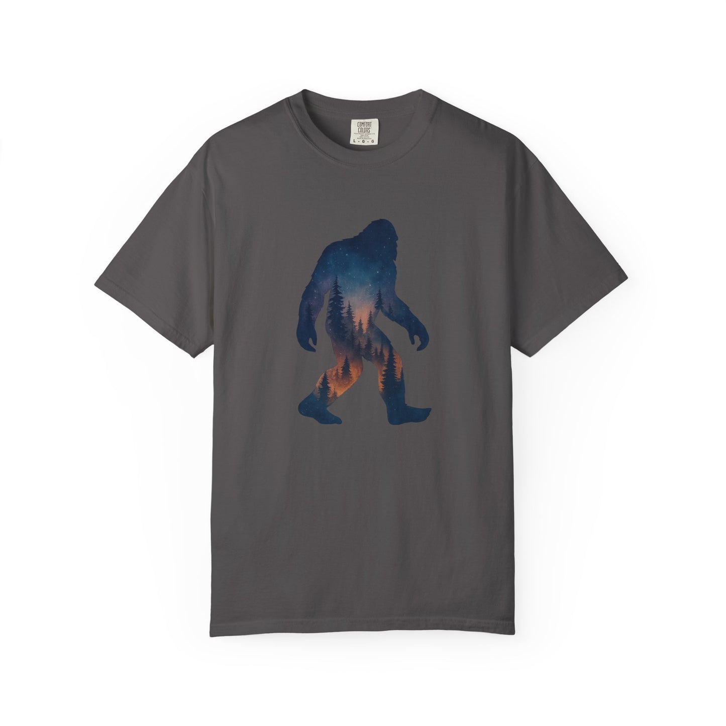 Bigfoot by Moonlight T-Shirt – Sasquatch Forest Cryptid Tee