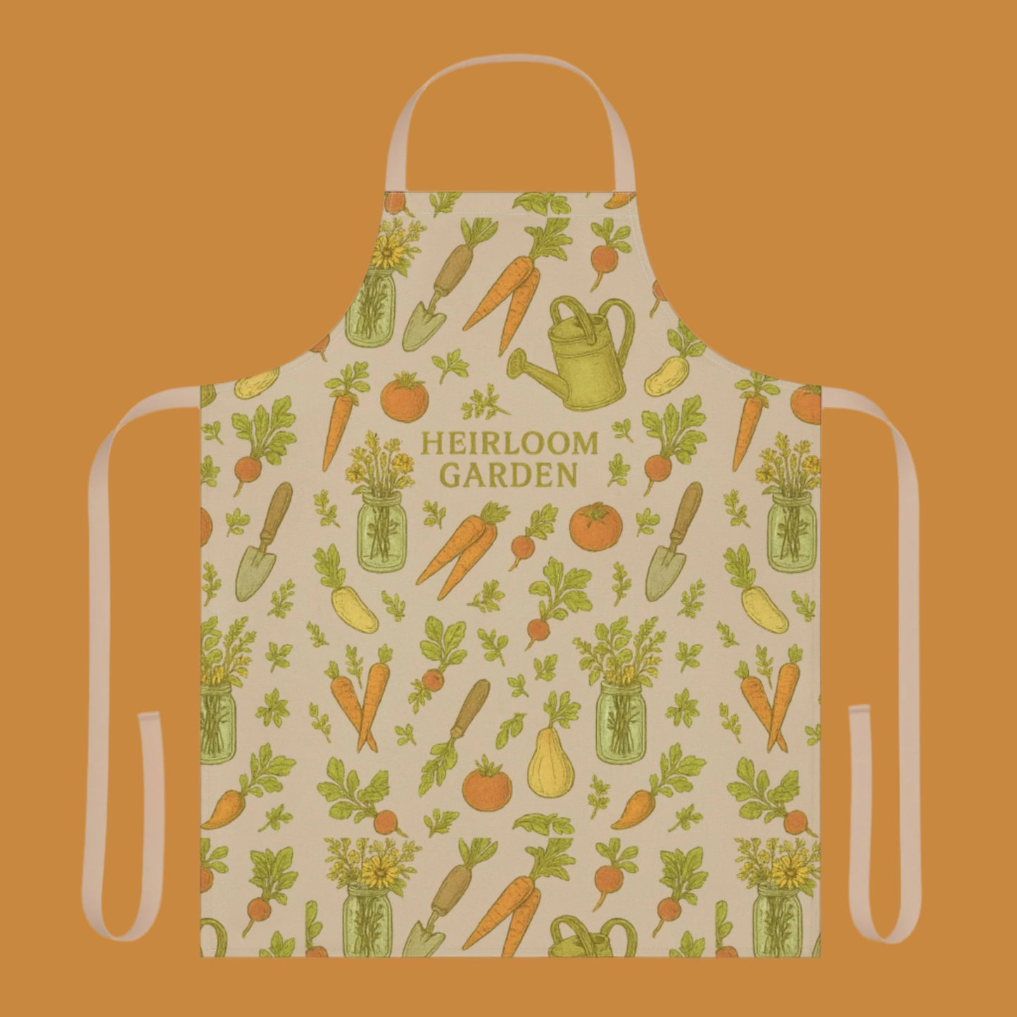 Heirloom Garden Apron, Gardening Gift, Kitchen Decor, Cooking Apron, Eco-Friendly Gift, Garden Lover Accessory