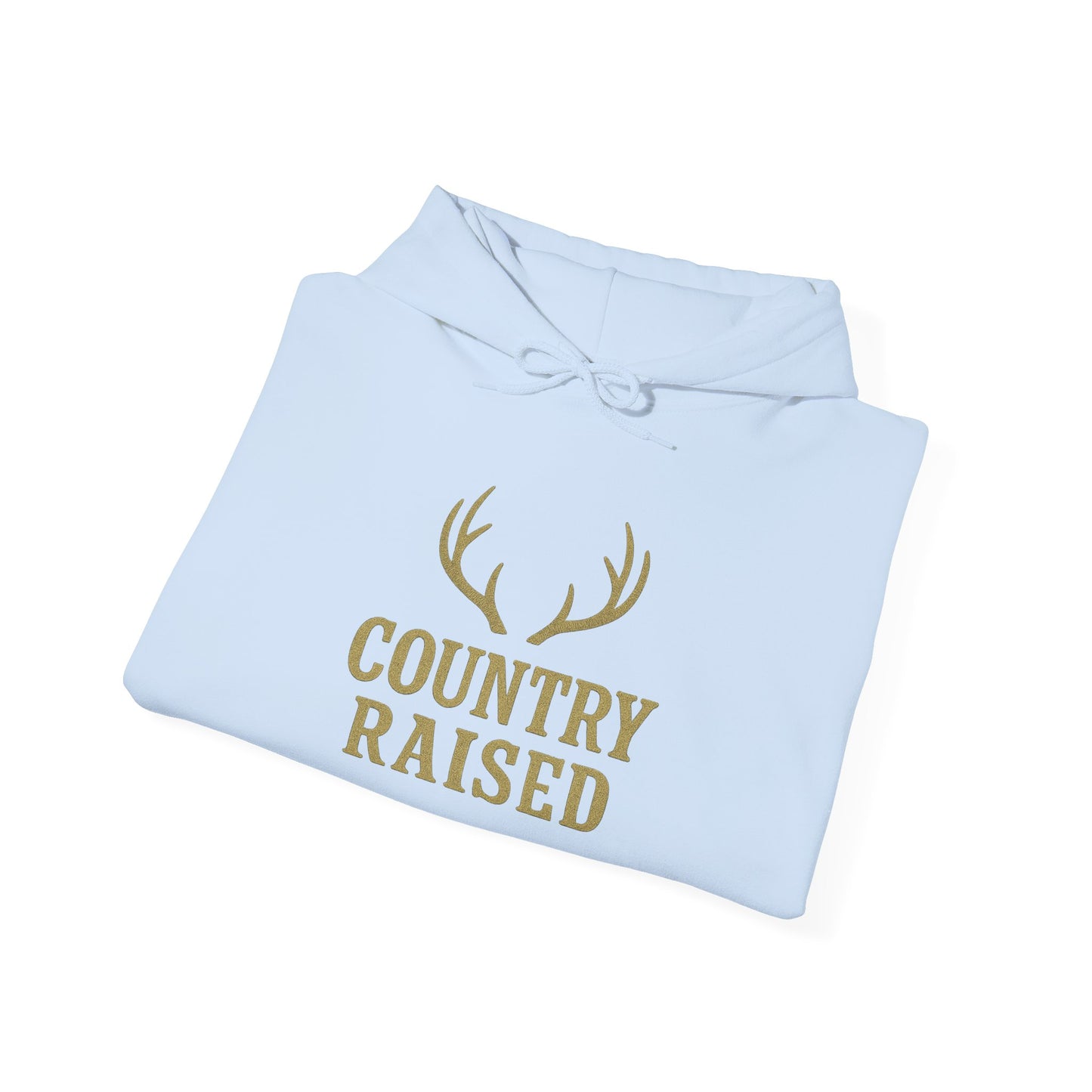 Country Raised deer antler Hoodie, Outdoor Wildlife Animal Ranch Farm Life Gift, Camouflage Hunting Apparel, Nature Lover Cabin Wear, Rural