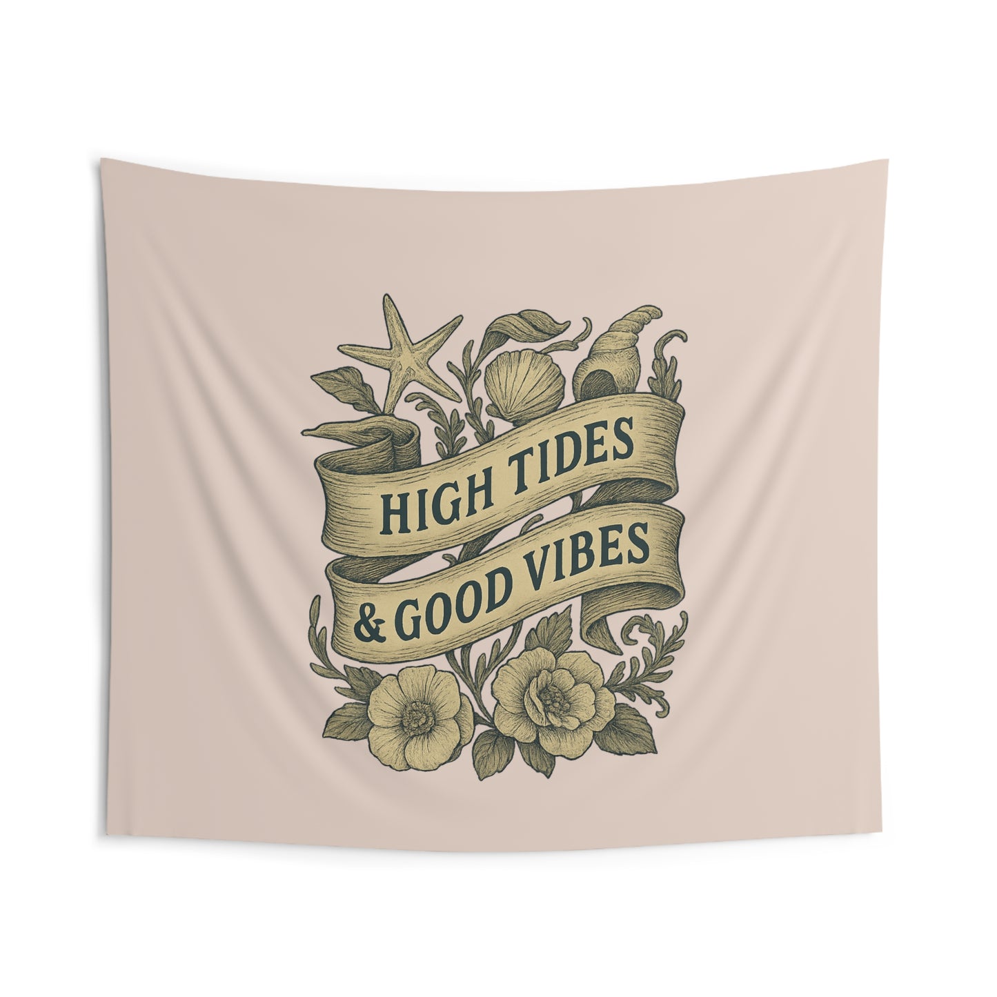 High Tides Beach Wall Tapestry- Beach Blanket or Throw
