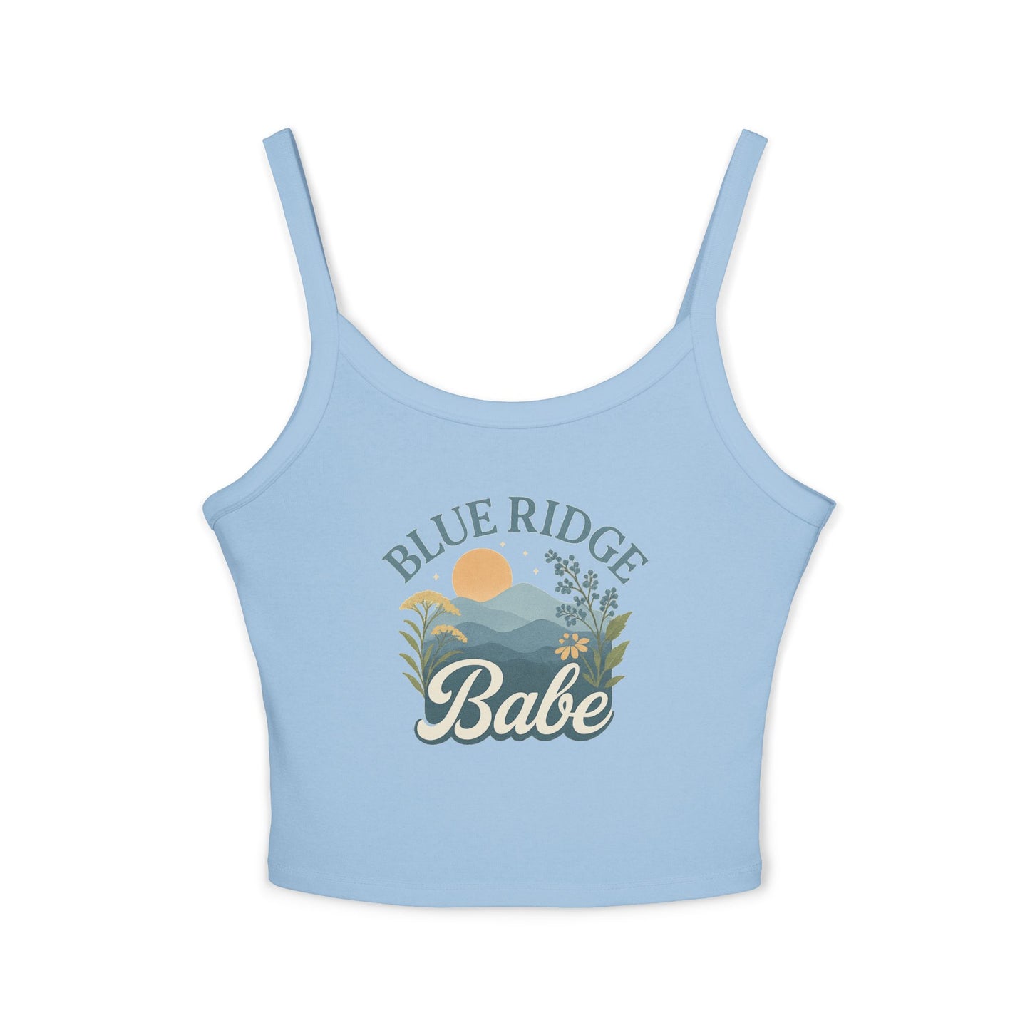 Blue Ridge Babe Spaghetti Strap Tank Top, Summer Shirt, Casual Top, Vacation Wear, Festival Outfit, Gift for Her