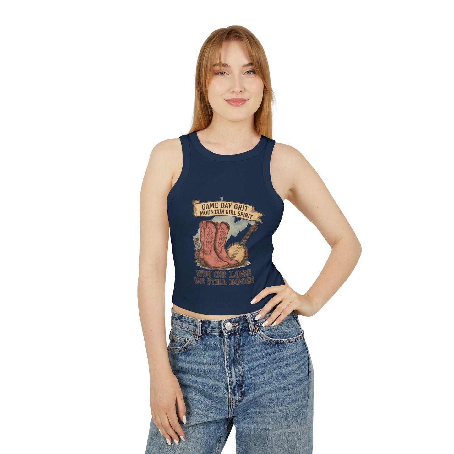 Win or Lose Gameday Grit 🟡 Racerback Tank | WV Tailgate Style