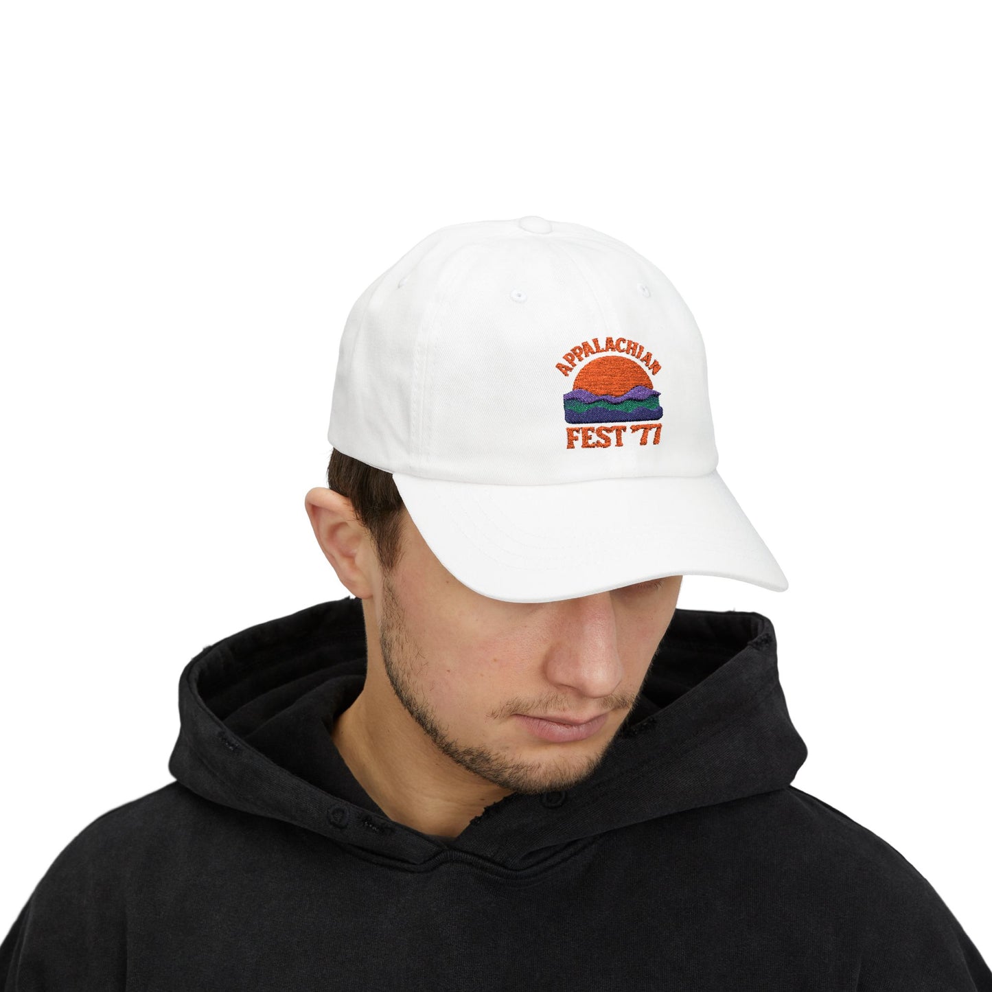 Stylish Classic Dad Cap with Retro Festival logo, Appalachia, 70's style