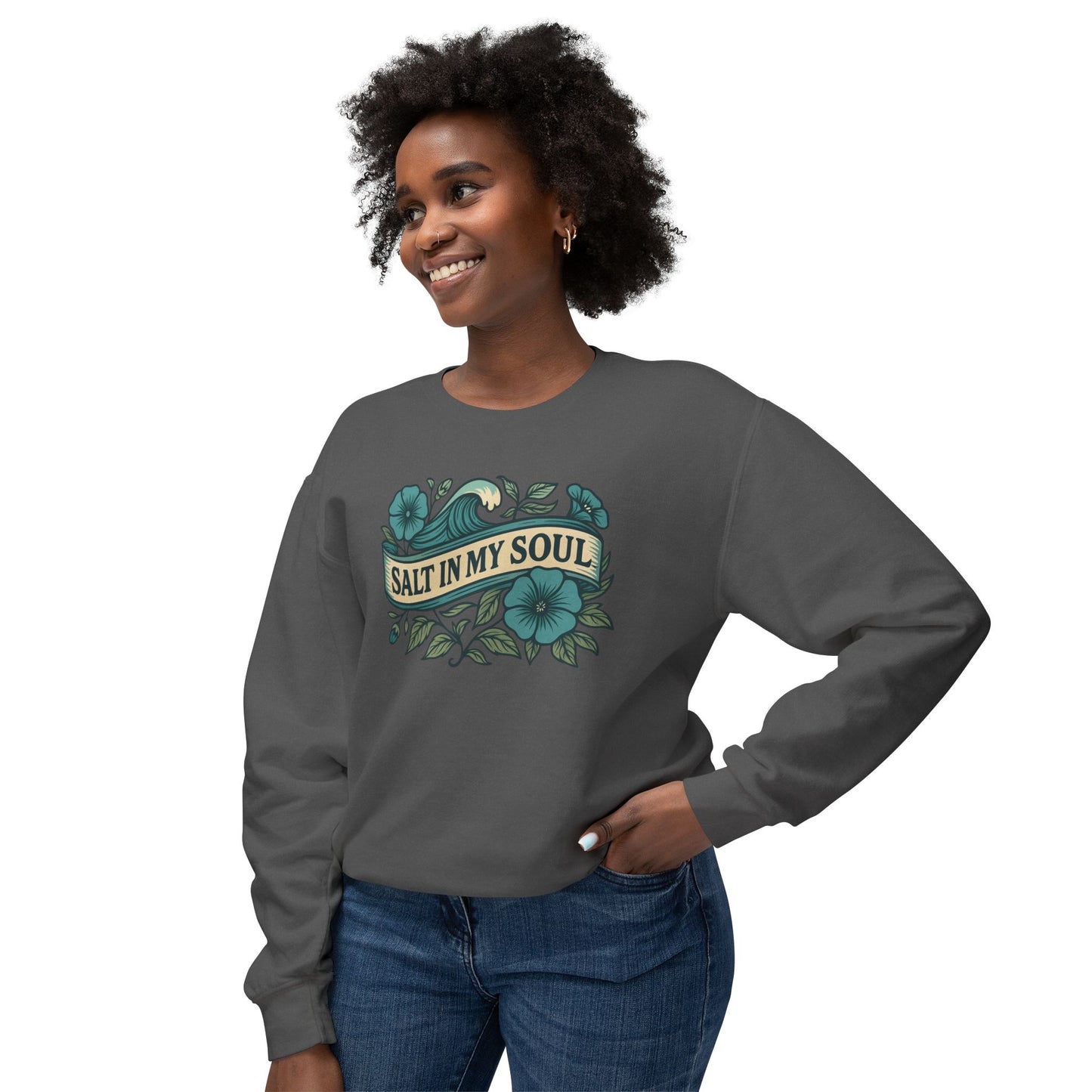 Coastal Comfort Sweatshirt, Beach Lover Gift, Casual Crewneck, Summer Vibes Apparel, Unique Souvenir Hoodie, Gift for Ocean Lovers