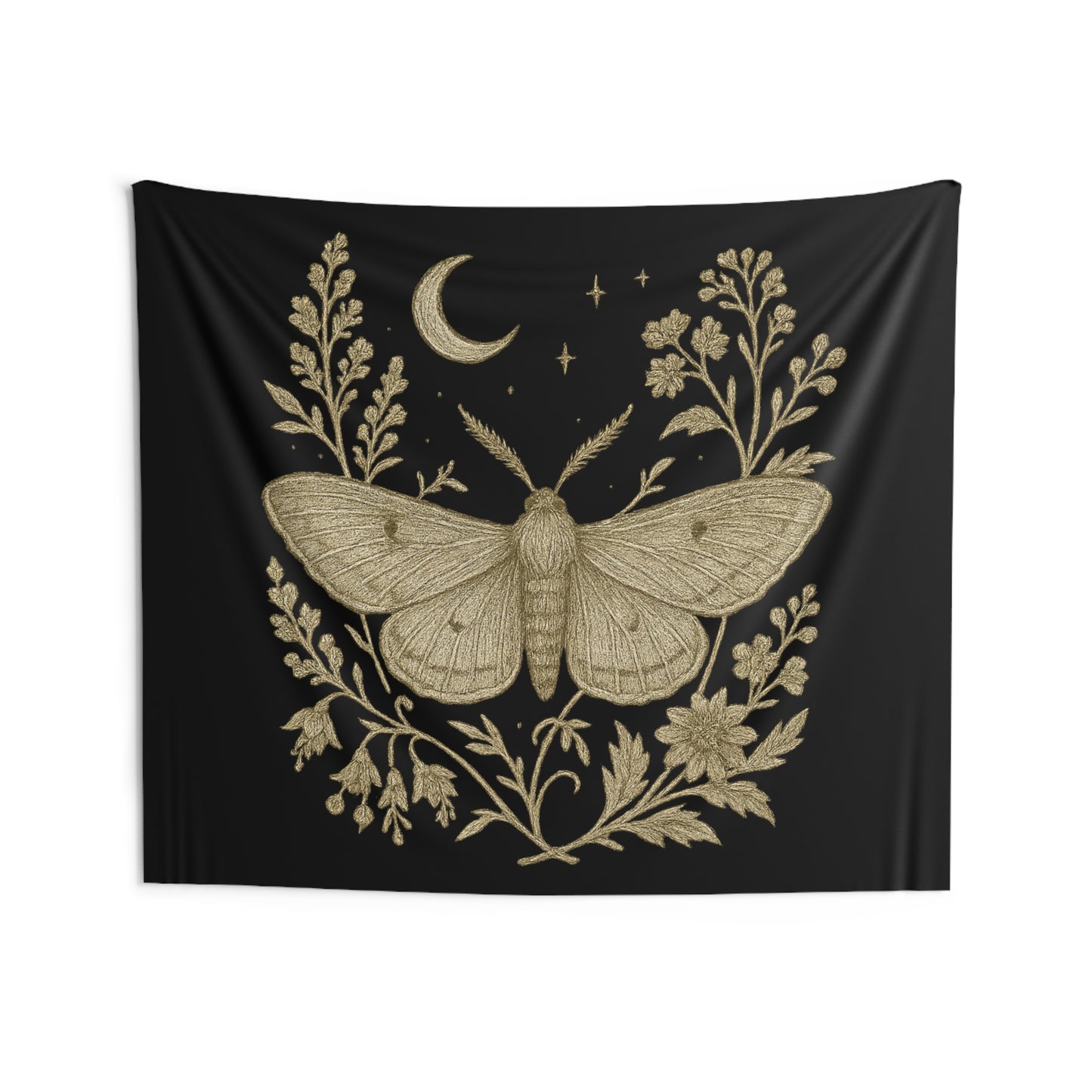 Golden Moth & Moon Tapestry – Appalachia After Dark Collection