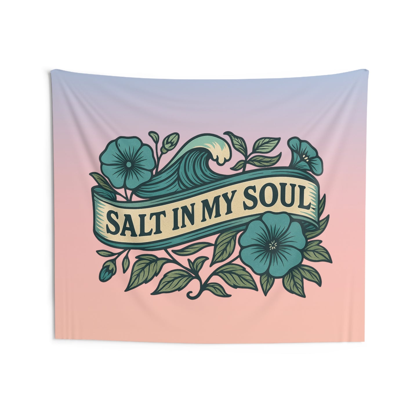 Salt in my Soul Beach Wall Tapestry