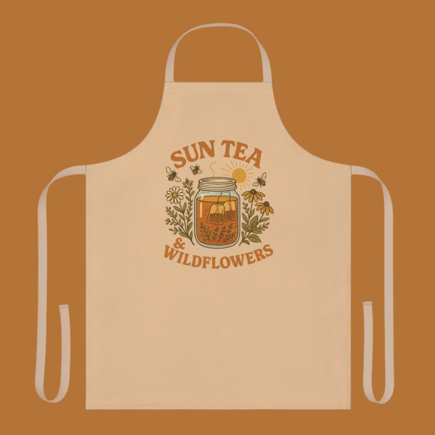 βοΈ Sun Tea & Wildflowers Apron πΌ β Heirloom Garden Collection
