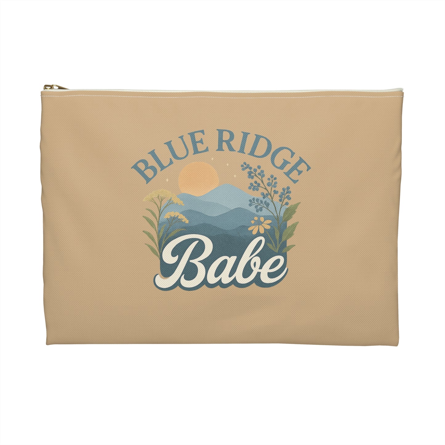 Blue Ridge Babe Accessory Pouch, Makeup Bag, Travel Organizer, Zipper Pouch, Gift for Her, Cosmetic Case