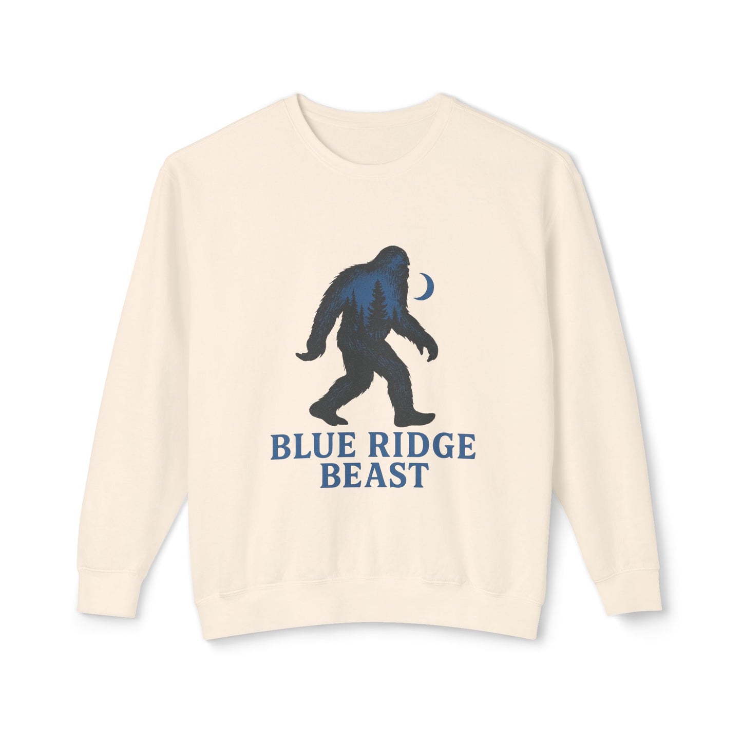 Blue Ridge Big foot Sweatshirt, Cozy Crewneck for Nature Lovers, Gift for Adventurers, Sasquatch Pullover for Outdoor Enthusiasts
