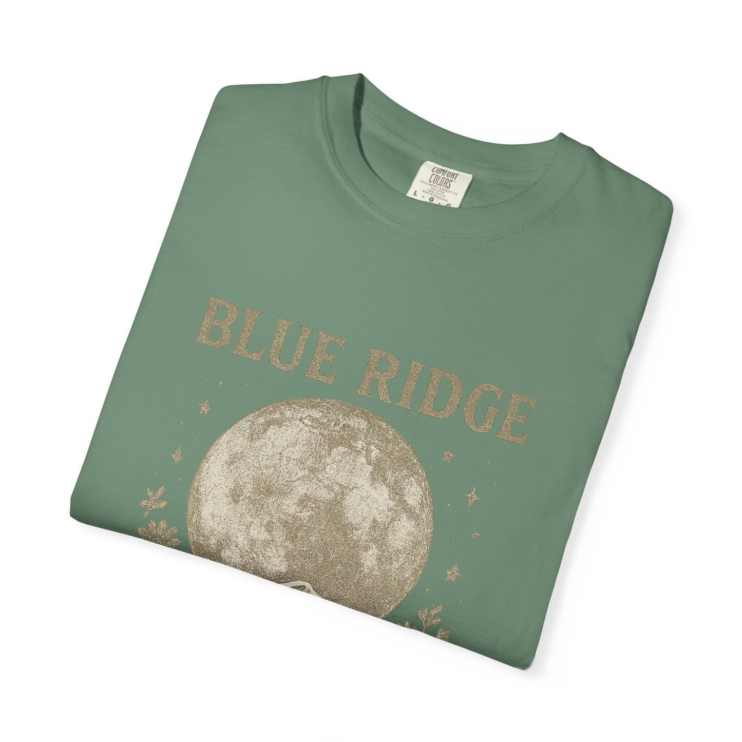 Blue Ridge Moon Celestial T-shirt, Mountain Sky Graphic Tee, Nature Lover Gift, Boho Shirt, Astronomy Top, Men Women Unisex Fashion