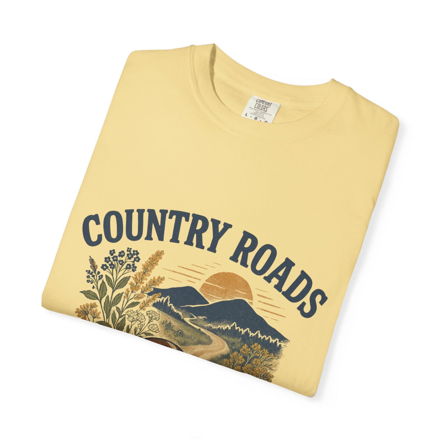 Country Roads Gameday T-shirt, Country Roads Tailgating Shirt, Touchdowns Tee, West Virginia Fan Apparel, Unisex Tee
