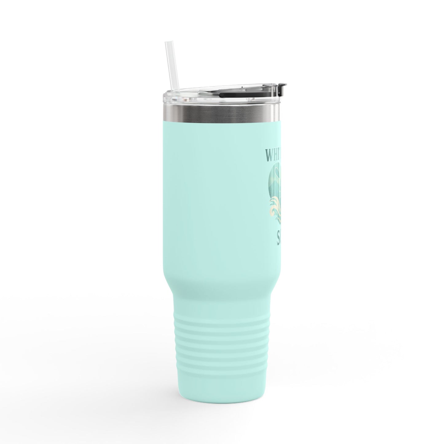 Insulated Travel Mug with Motivational Kayaking Design | Sporty Travel Coffee Cup, Adventure Mug, Outdoor Gift, Hydration Tumbler