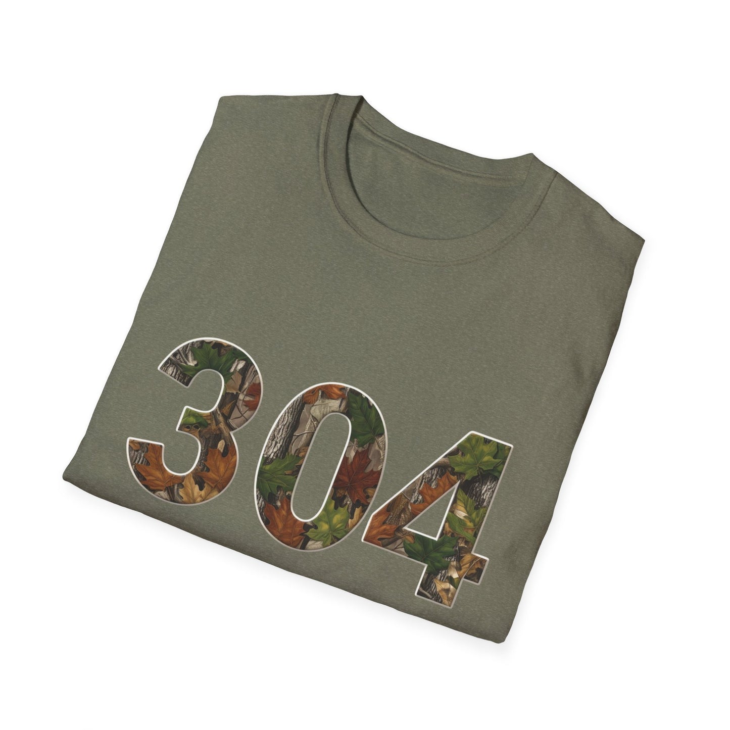 West Virginia Area Code Camo T-Shirt, WV Camo Tee, Mountain State Shirt, Appalachian Tee, 304 Area Code Shirt