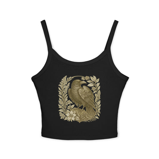 Raven Spaghetti Strap Tank 🕯️ | Dark Appalachia Aesthetic