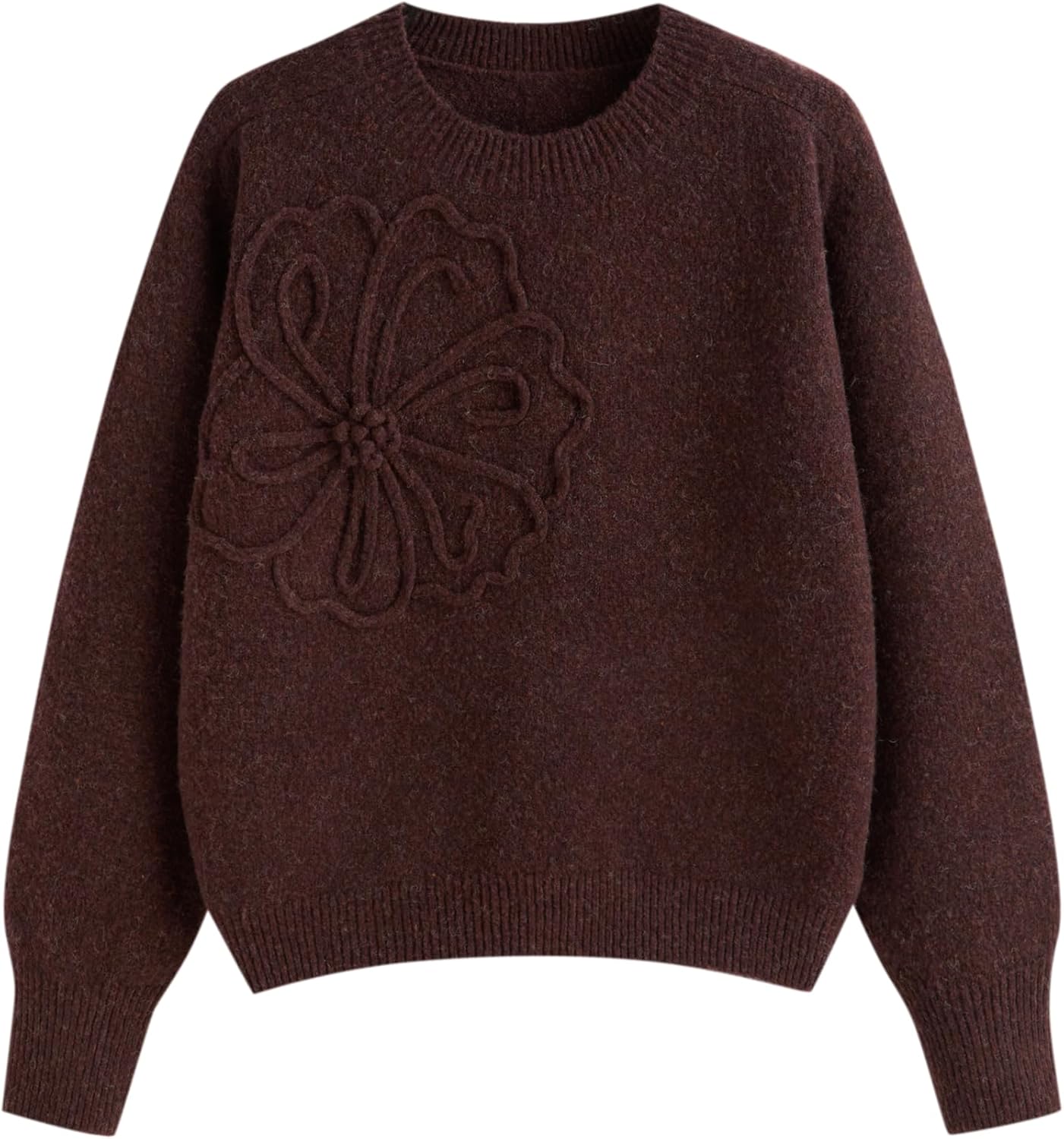 Floral Applique Sweater