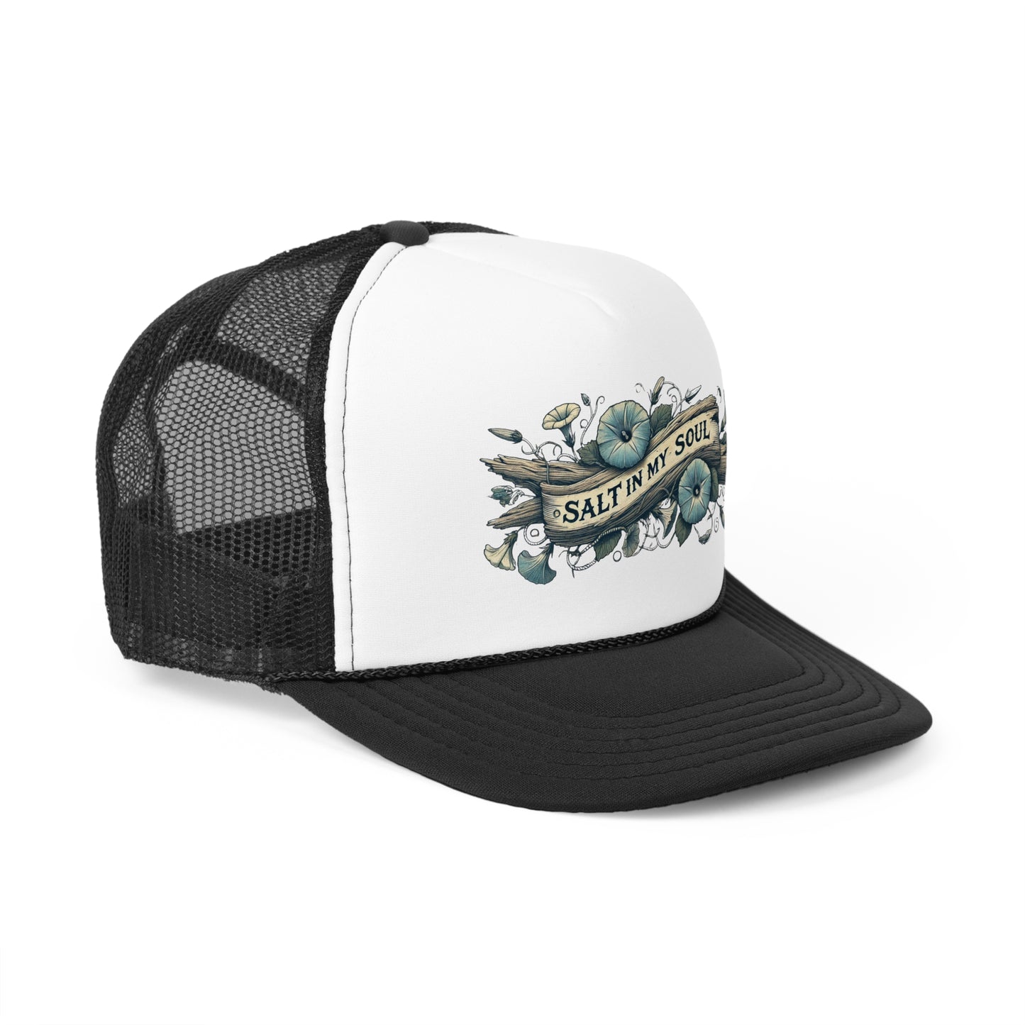 Salt in my Soul Trucker Cap - Beach Trip Hat, Summer Vacation Headwear, Coastal Vibes Baseball Cap, Ocean Lover Gift, Salt Life Cap
