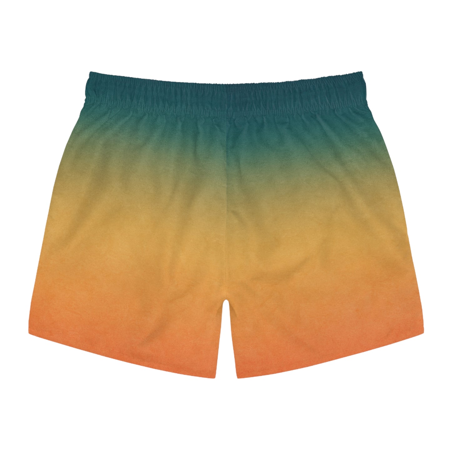 Sunny Gradient Swim Trunks, Beach Shorts, Summer Swimwear, Vacation Attire, Pool Party Essentials, Trendy Men’s Swimwear