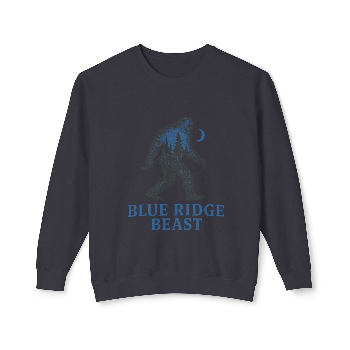 Blue Ridge Big foot Sweatshirt, Cozy Crewneck for Nature Lovers, Gift for Adventurers, Sasquatch Pullover for Outdoor Enthusiasts
