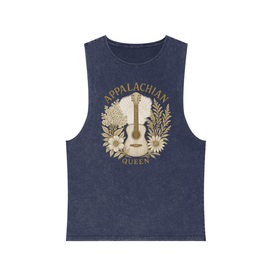 👑 Appalachian Queen Stonewash Tank 👕🎶 | Vintage Country Cool
