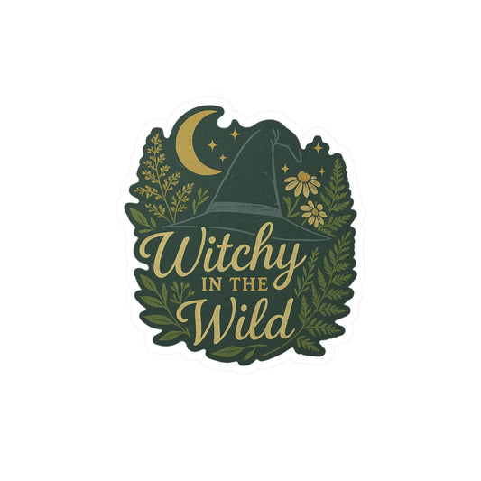 Witchy in the Wild Sticker 🌿✨ – Nature-Loving Spellcaster Vibes