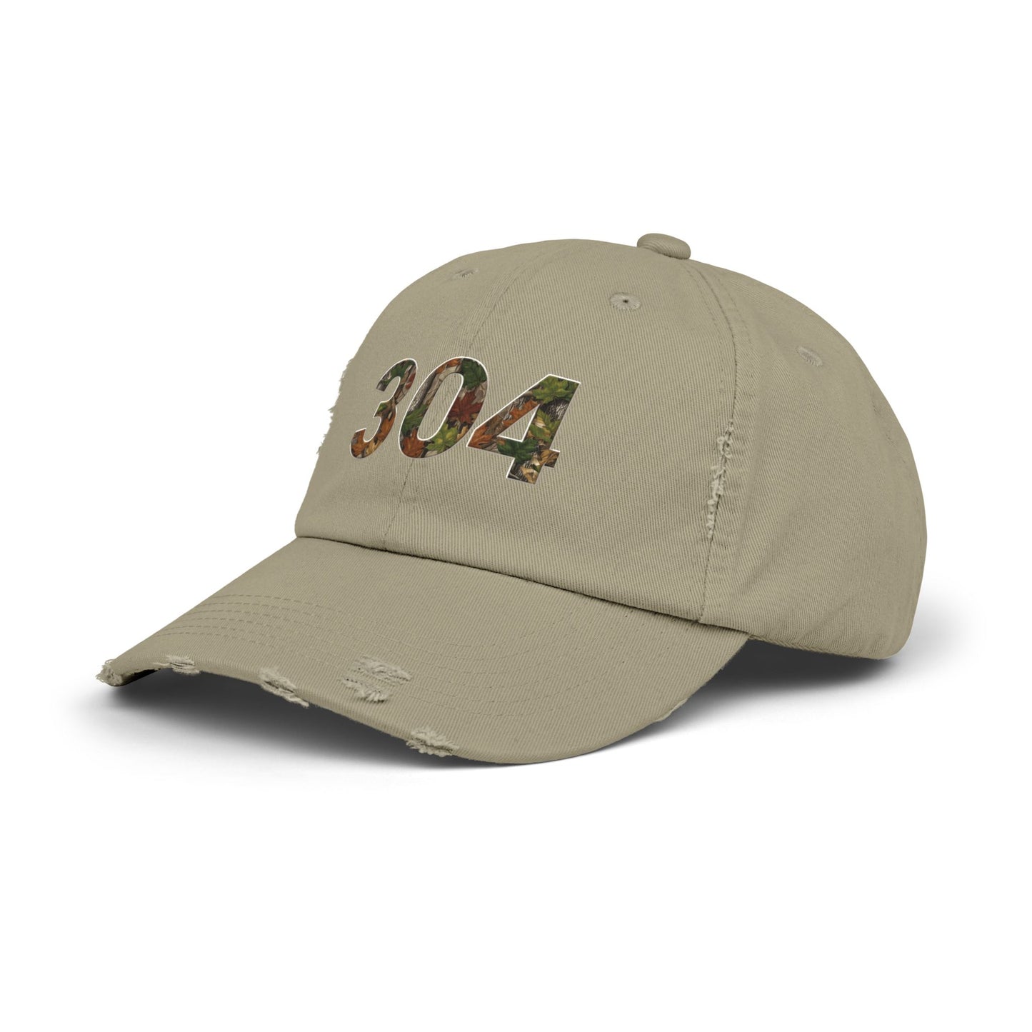 Camo Cap, West Virginia Hat, Distressed Baseball Cap, Unisex Trucker Hat, Vintage Style Dad Hat, Outdoor Camouflage Headwear