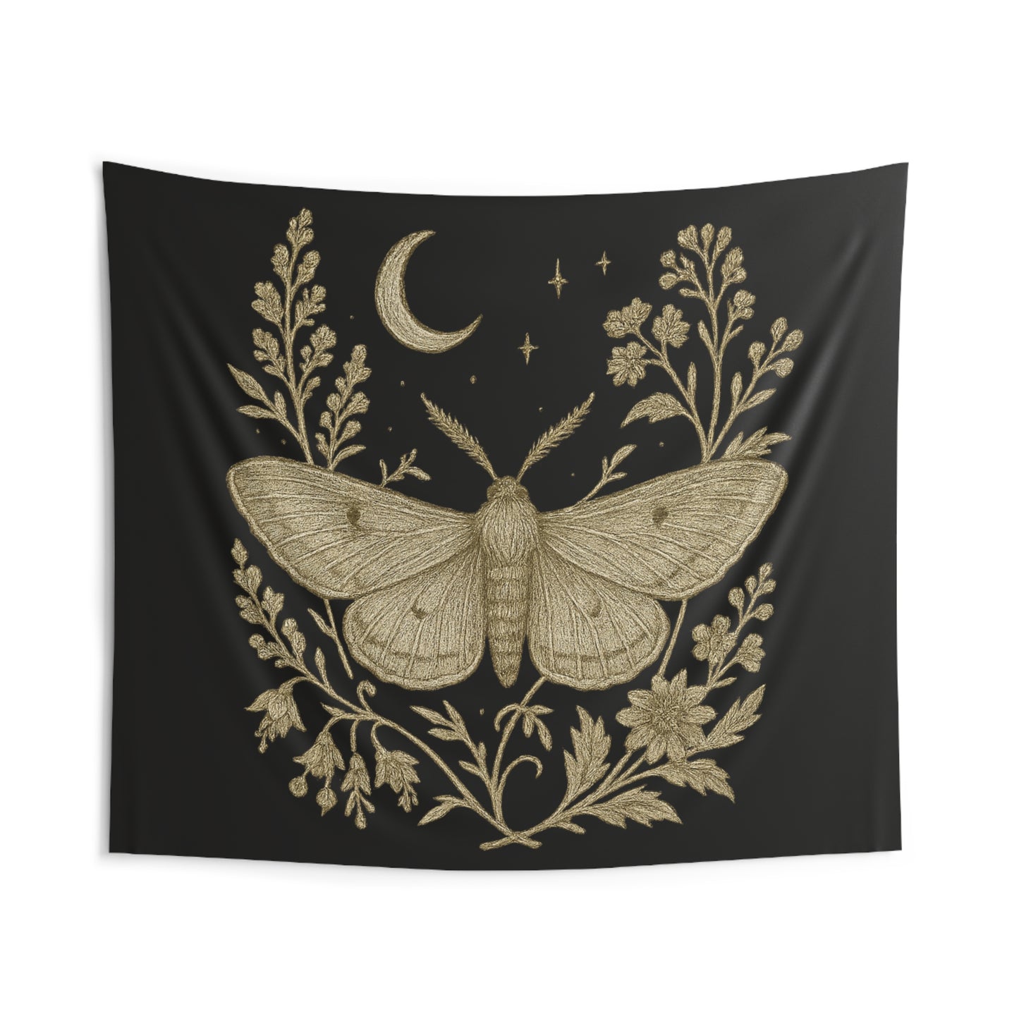 Golden Moth & Moon Tapestry – Appalachia After Dark Collection