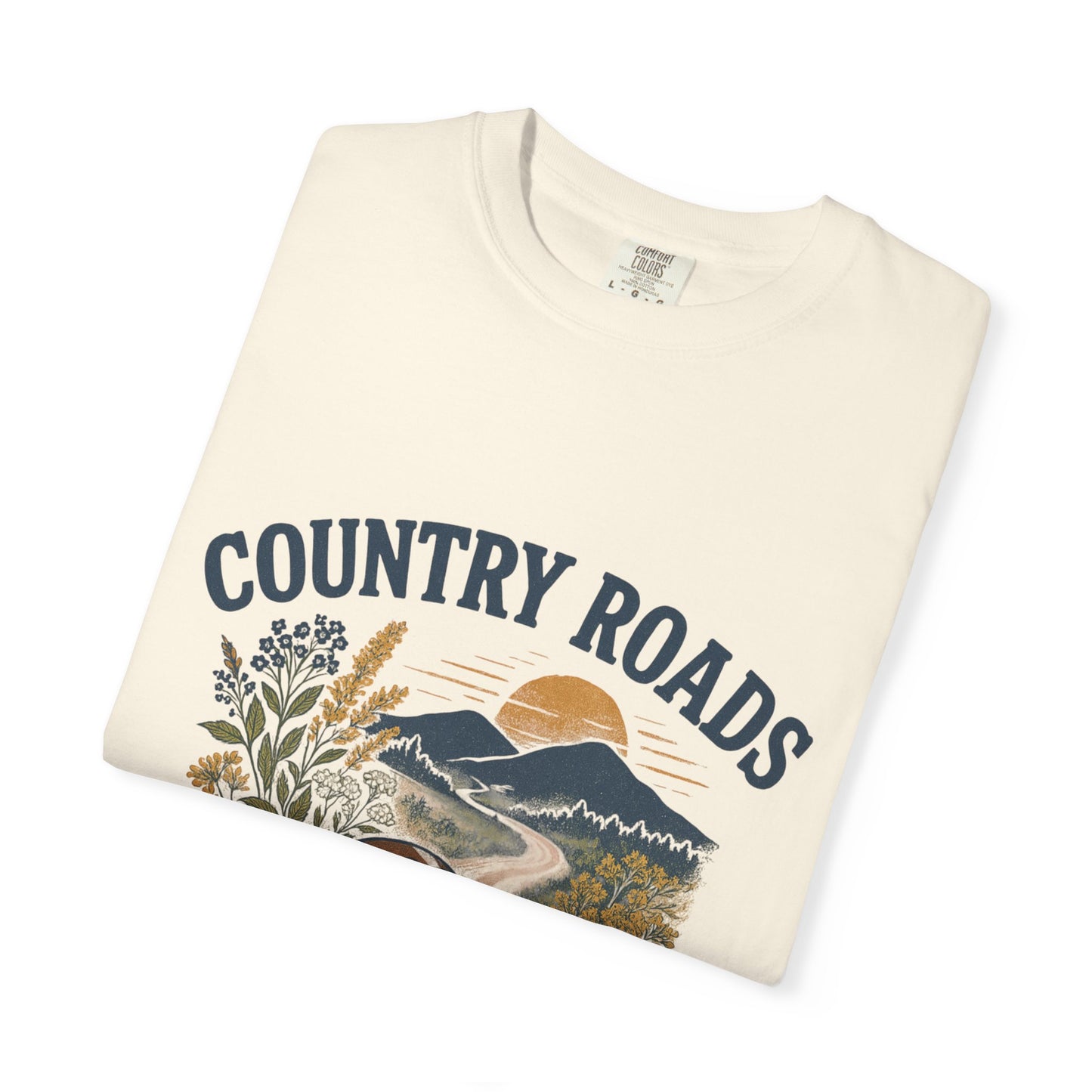 Country Roads Gameday T-shirt, Country Roads Tailgating Shirt, Touchdowns Tee, West Virginia Fan Apparel, Unisex Tee