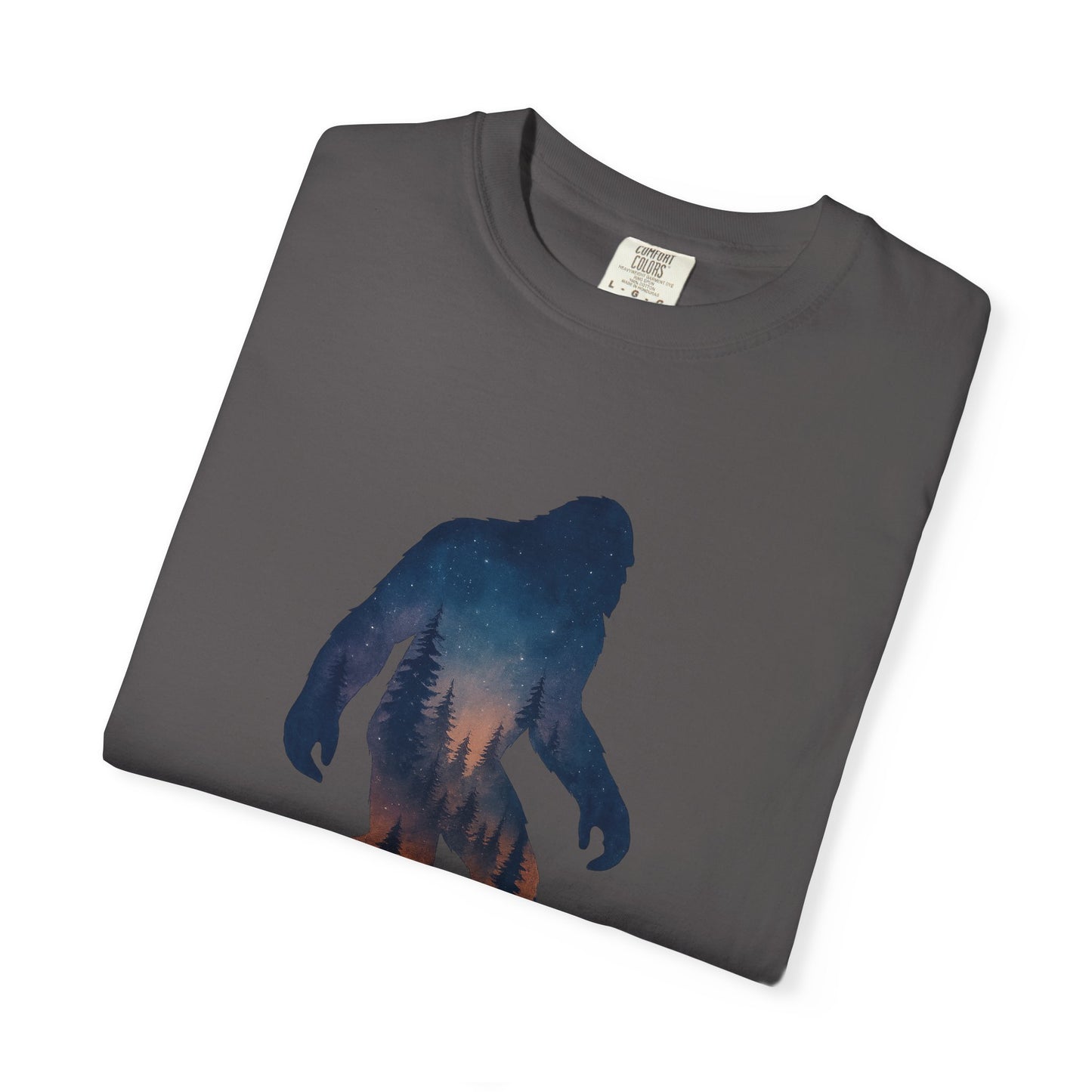 Bigfoot by Moonlight T-Shirt – Sasquatch Forest Cryptid Tee
