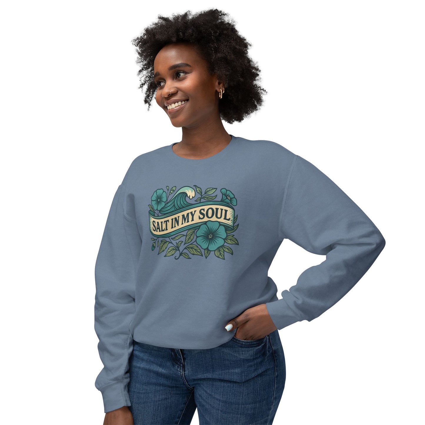 Coastal Comfort Sweatshirt, Beach Lover Gift, Casual Crewneck, Summer Vibes Apparel, Unique Souvenir Hoodie, Gift for Ocean Lovers