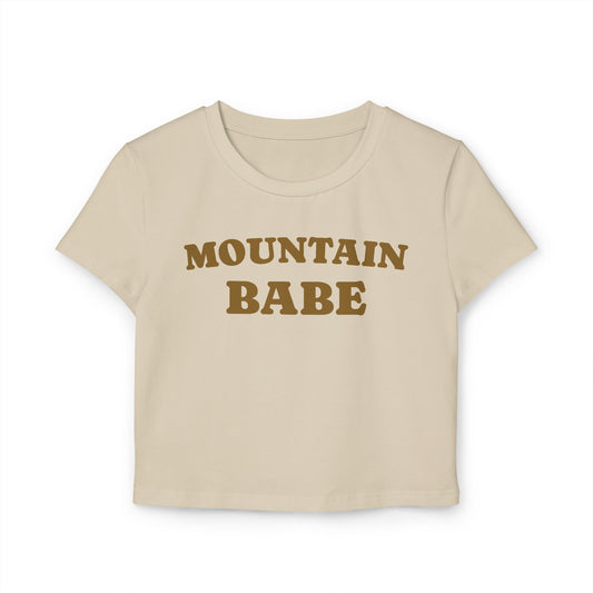 Mountain Babe Crop Tee – Vintage-Inspired Baby Tee