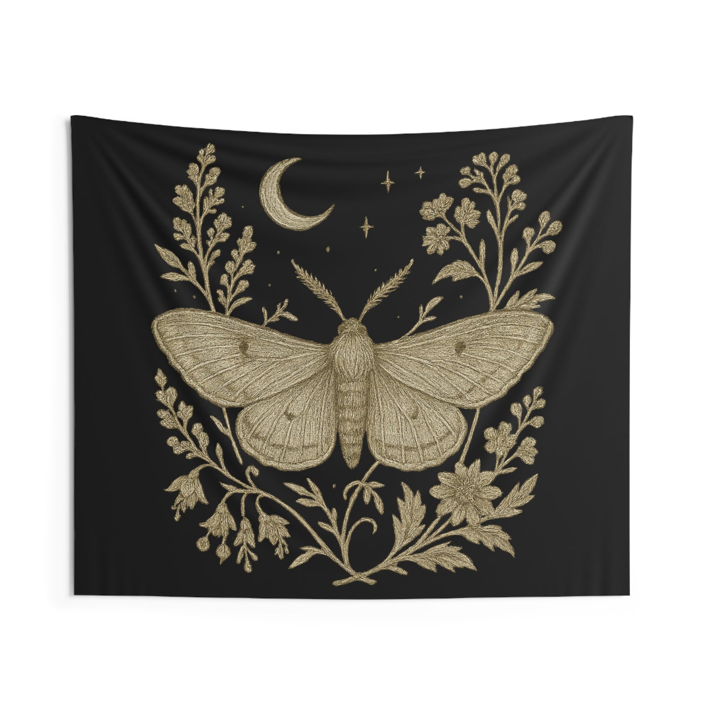 Golden Moth & Moon Tapestry – Appalachia After Dark Collection
