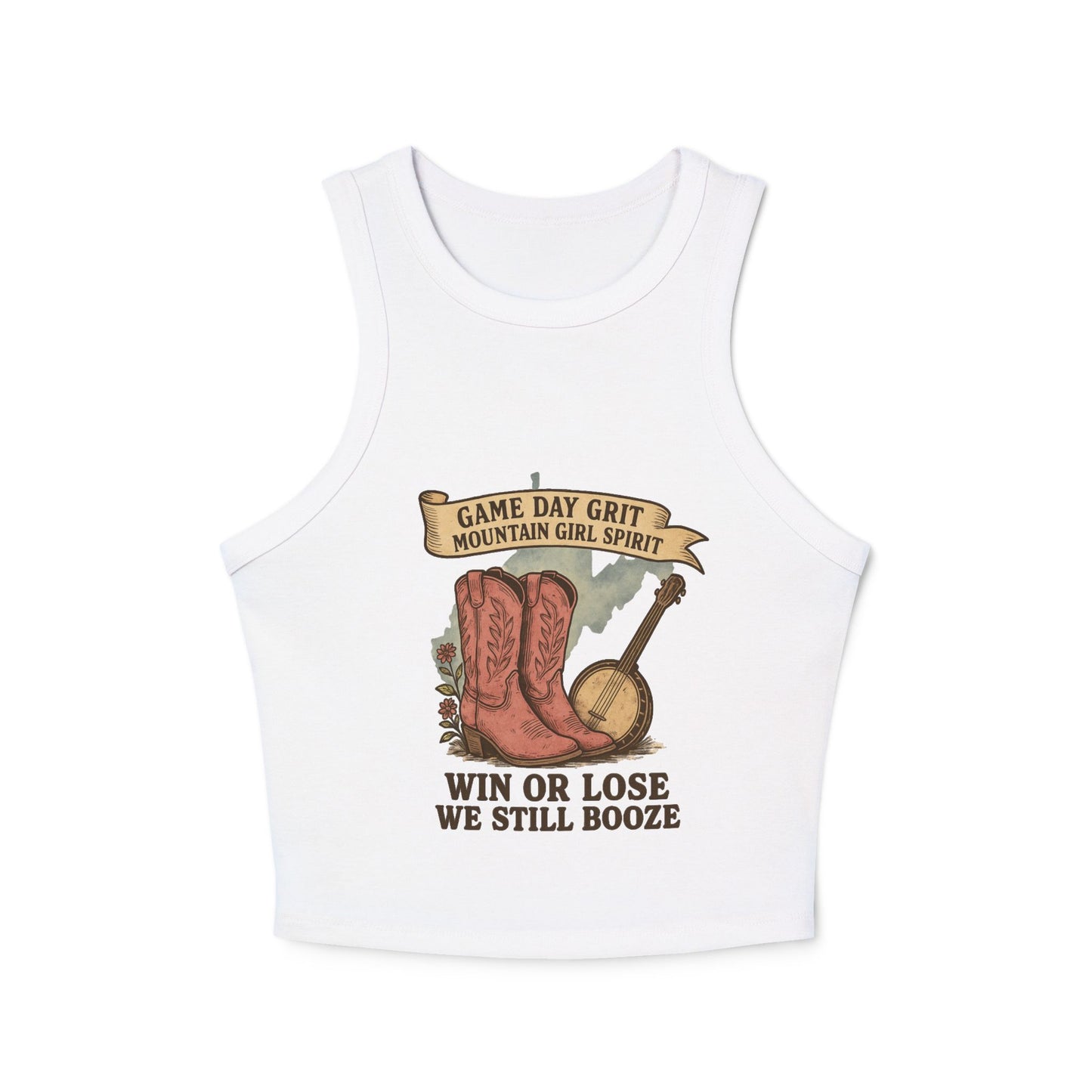 Win or Lose Gameday Grit 🟡 Racerback Tank | WV Tailgate Style