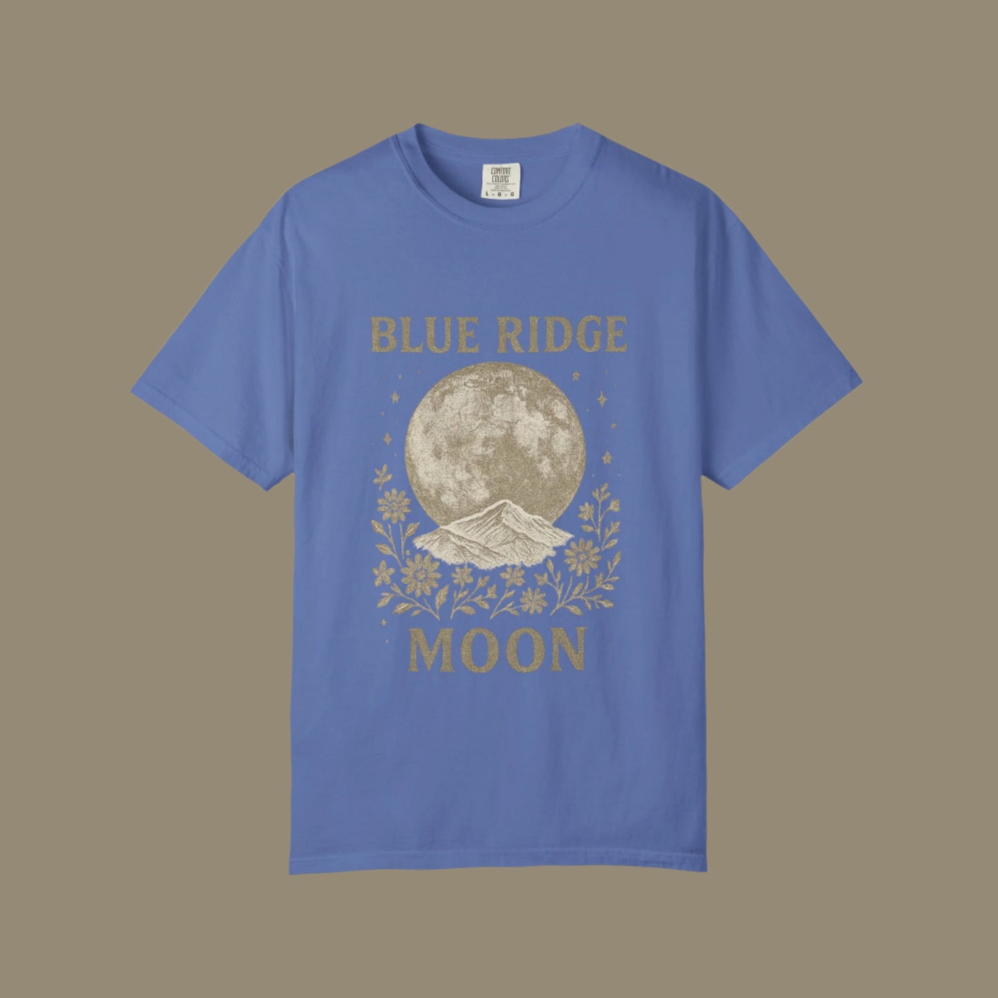 Blue Ridge Moon Celestial T-shirt, Mountain Sky Graphic Tee, Nature Lover Gift, Boho Shirt, Astronomy Top, Men Women Unisex Fashion