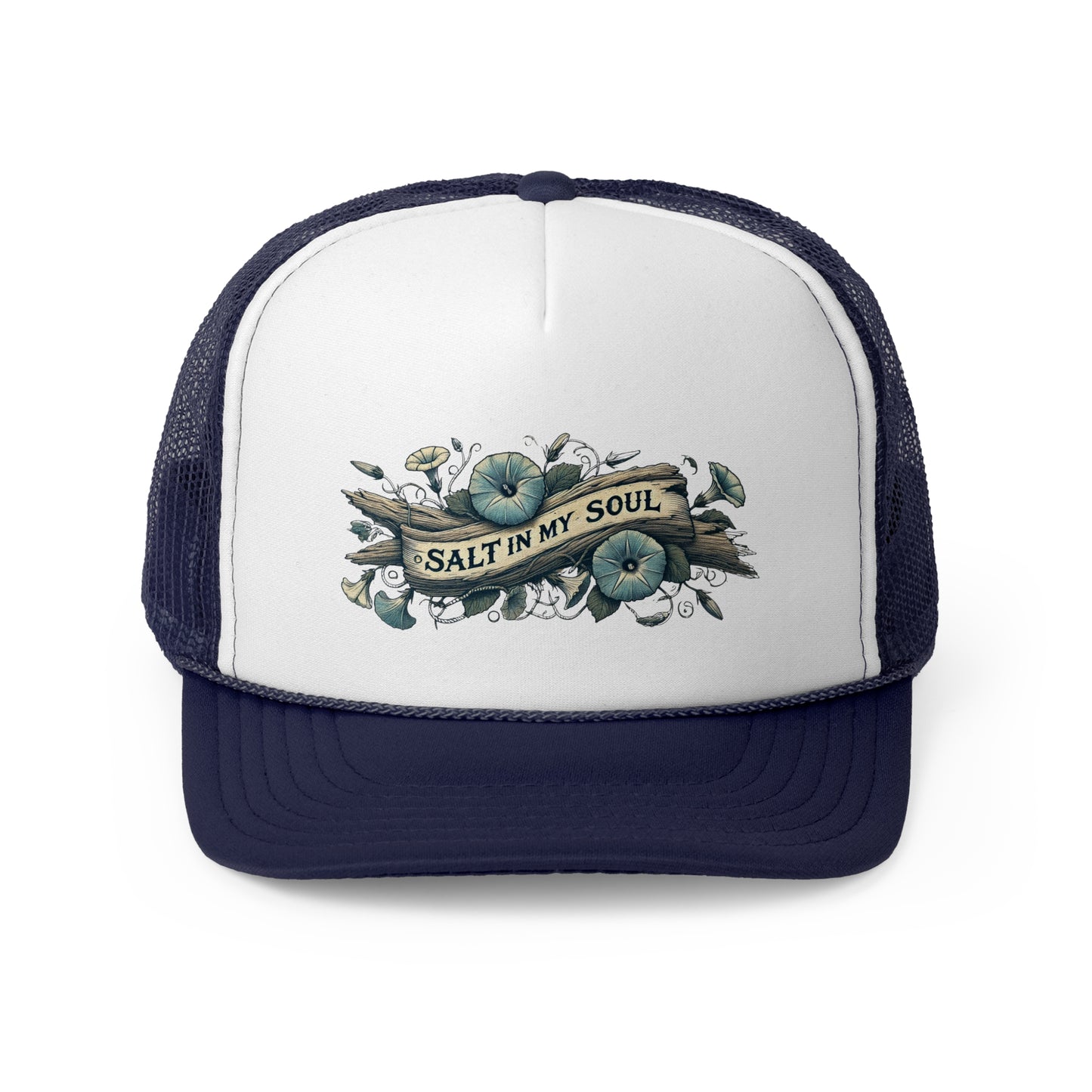 Salt in my Soul Trucker Cap - Beach Trip Hat, Summer Vacation Headwear, Coastal Vibes Baseball Cap, Ocean Lover Gift, Salt Life Cap