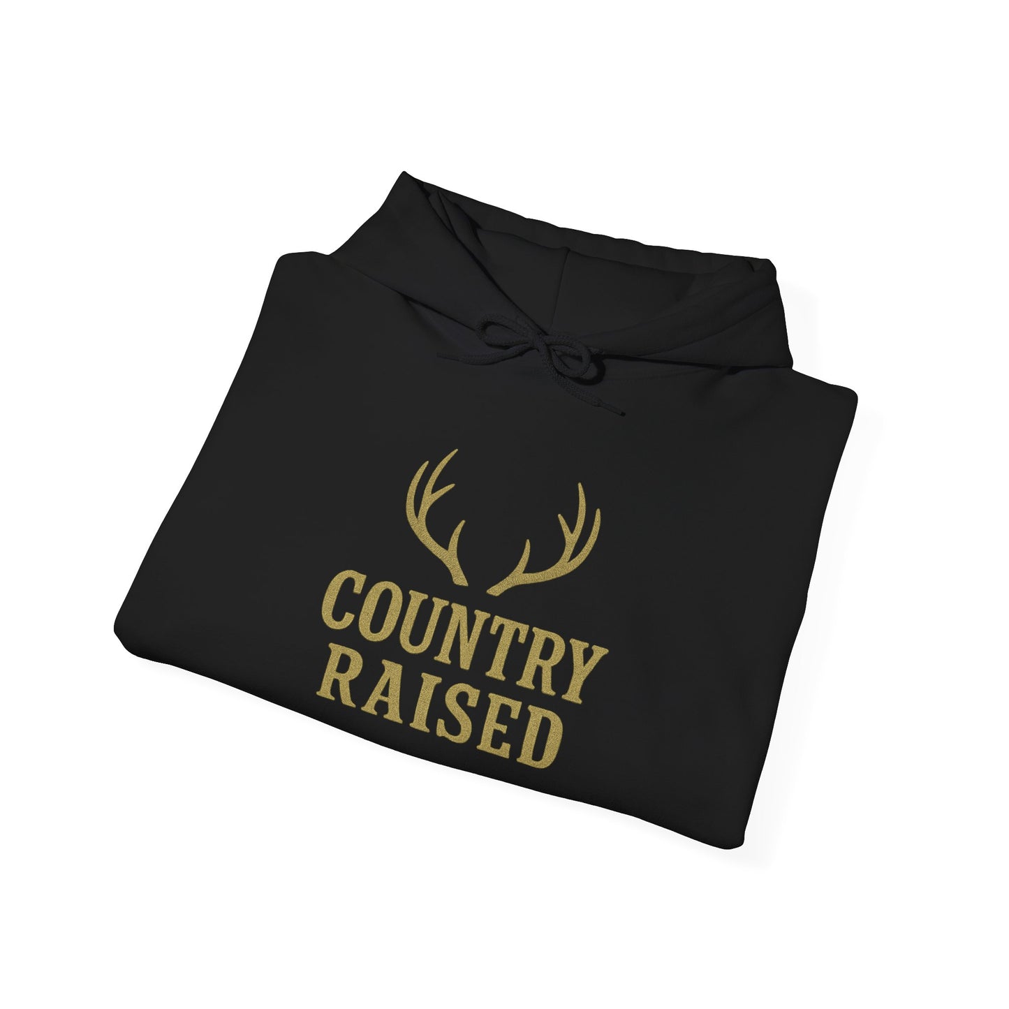 Country Raised deer antler Hoodie, Outdoor Wildlife Animal Ranch Farm Life Gift, Camouflage Hunting Apparel, Nature Lover Cabin Wear, Rural