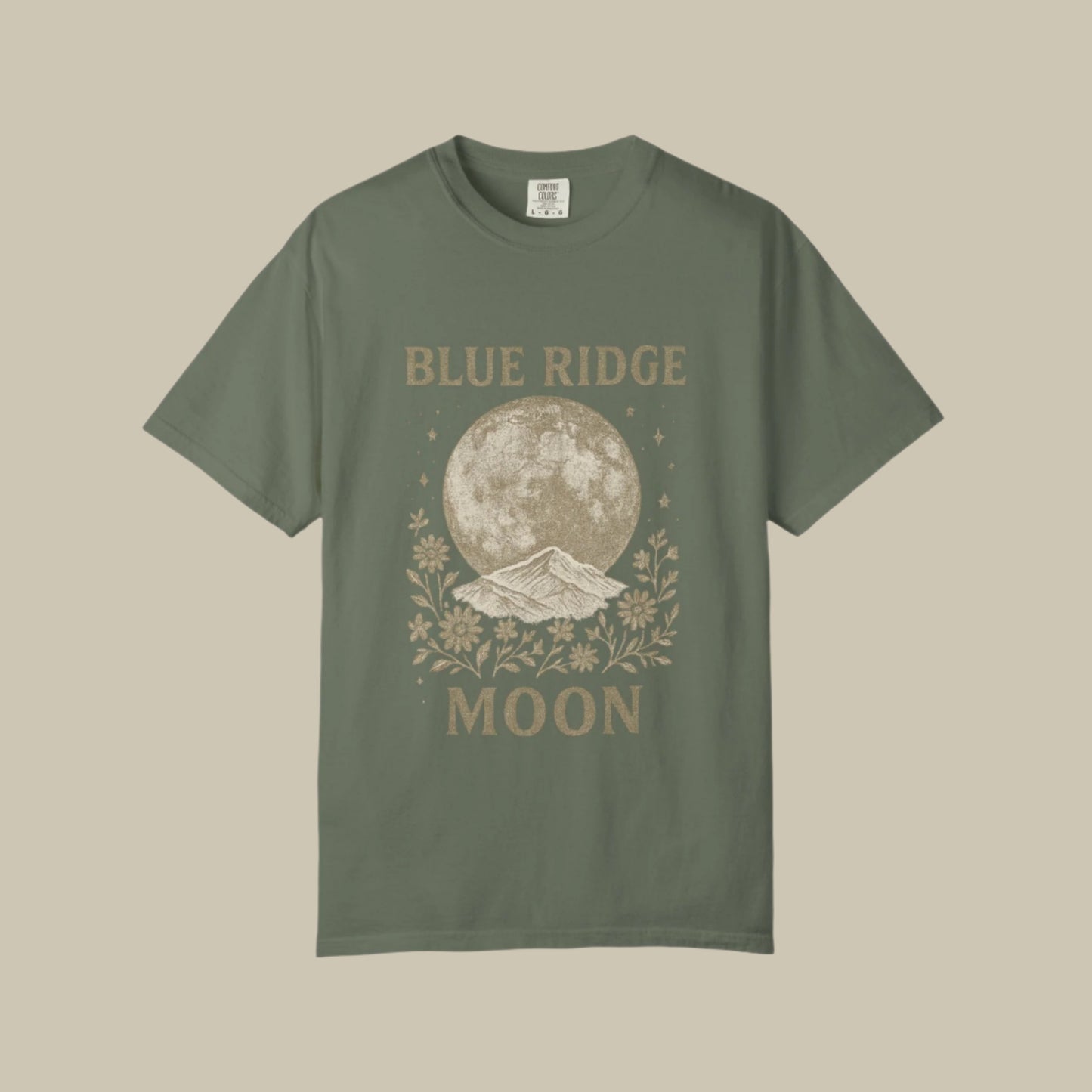 Blue Ridge Moon Celestial T-shirt, Mountain Sky Graphic Tee, Nature Lover Gift, Boho Shirt, Astronomy Top, Men Women Unisex Fashion