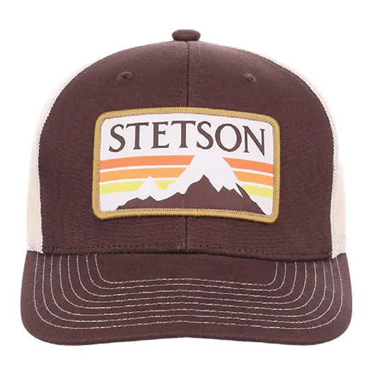 Stetson Glacier Mountain Patch Trucker Cap
