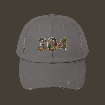 Camo Cap, West Virginia Hat, Distressed Baseball Cap, Unisex Trucker Hat, Vintage Style Dad Hat, Outdoor Camouflage Headwear
