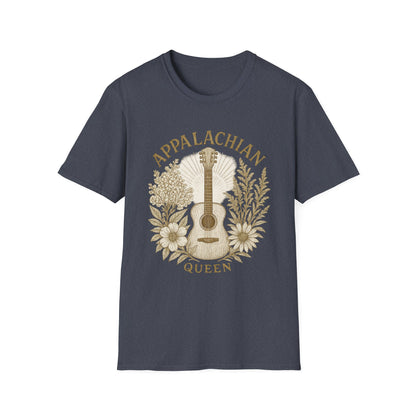 Appalachian Queen T-Shirt, Botanical Graphic Tee, Unisex Softstyle Shirt, Gift for Music Lovers, Casual Wear, Festival Outfit
