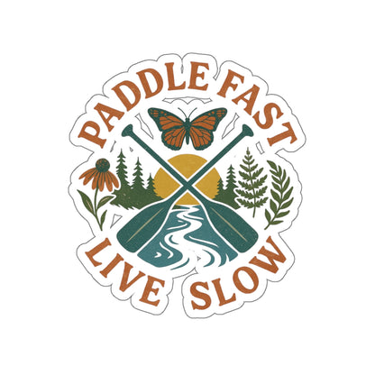 Adventure Water Rafting Die-Cut Stickers, Outdoor Paddle Decal, Traveler Vinyl Sticker, Nature Lover Gift, Explore Laptop Decal, Explore