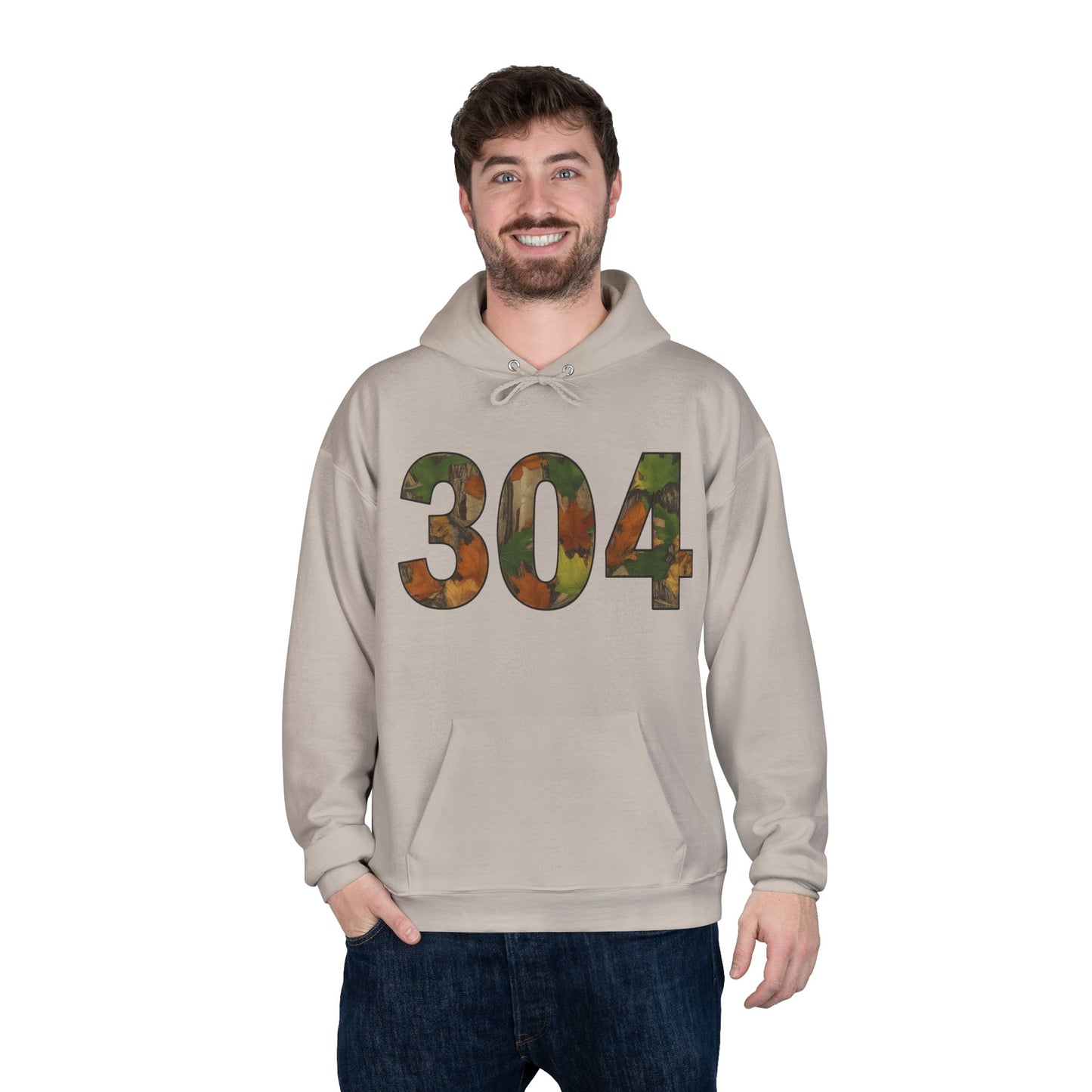 Camo '304' Hoodie — Camouflage Block Number Pullover
